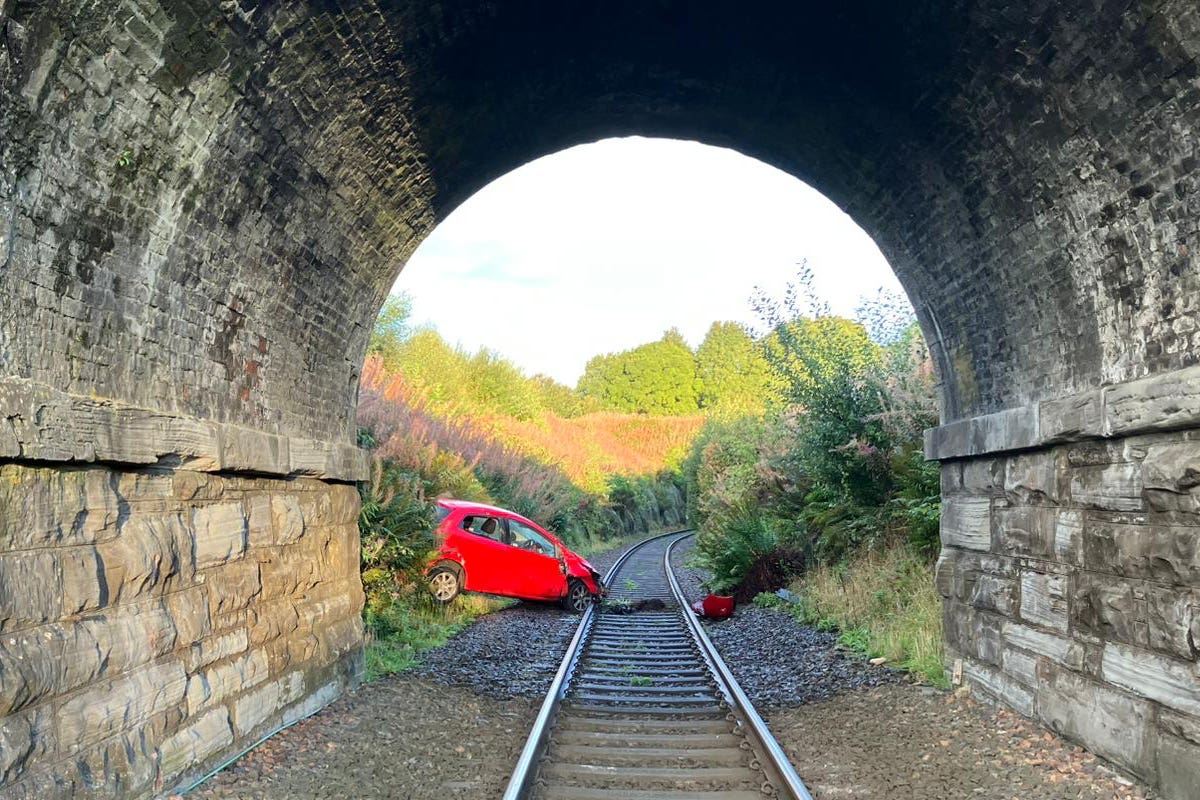 The incident happened on Thursday morning (Network Rail Scotland/PA)