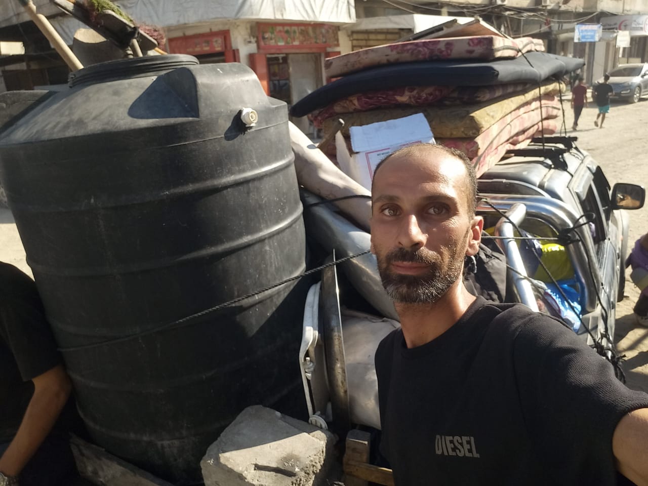 Fleeing Israel’s bombing: ‘I have to pretend to my toddler we’re just going on a camping trip’