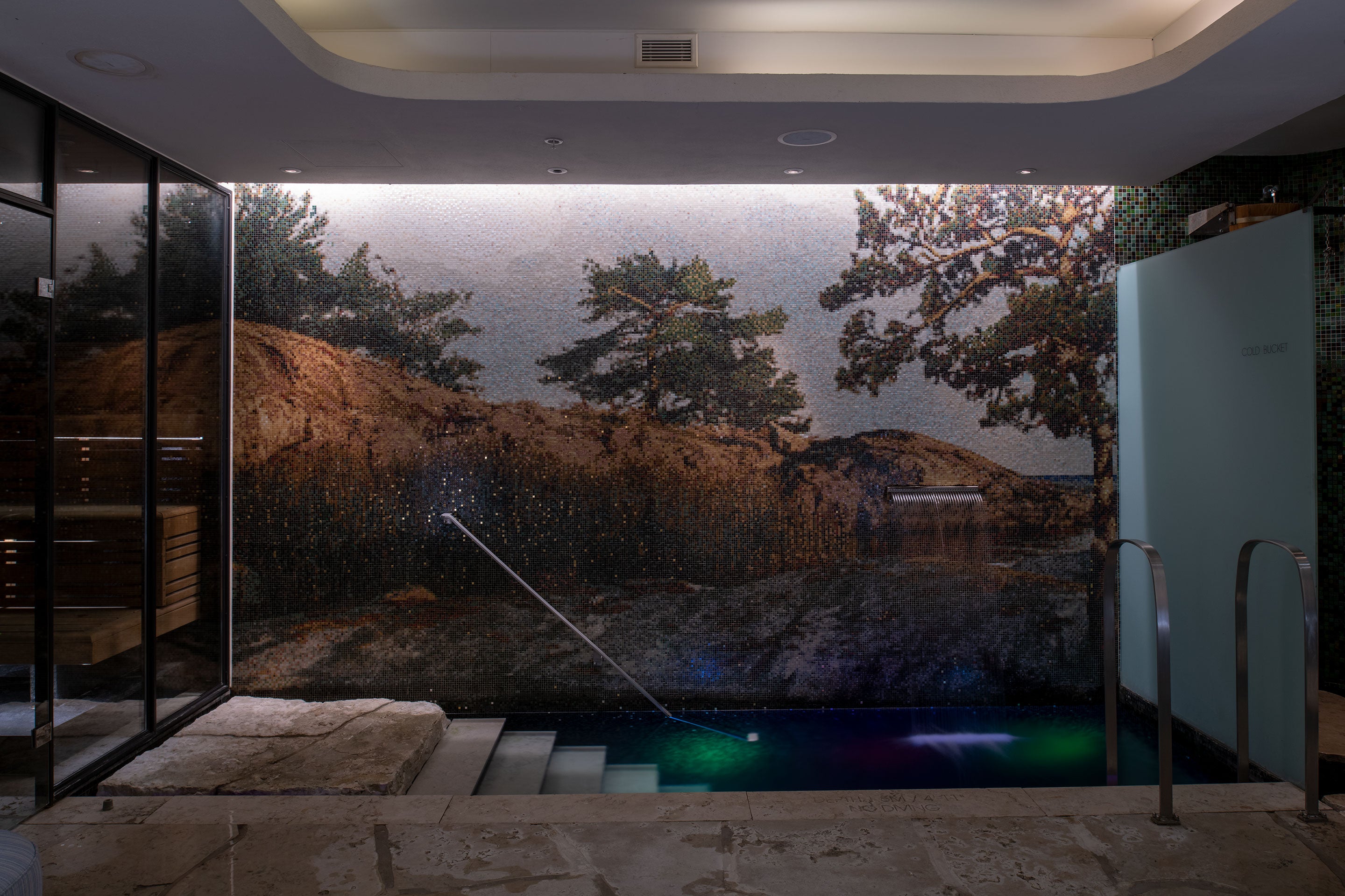 Dipping pools can be found at the Nordic spa