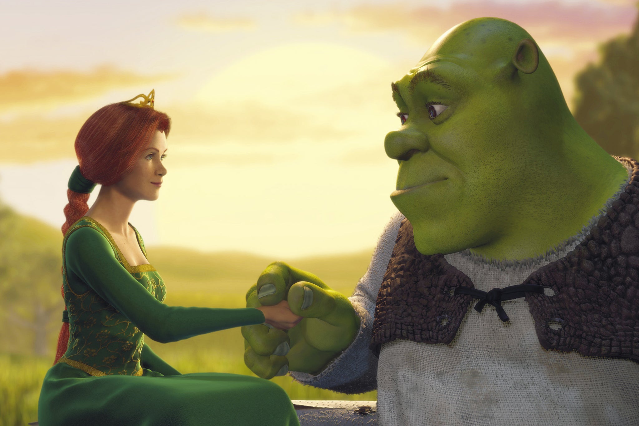 Princess Fiona and Shrek in the 2001 classic ‘Shrek’