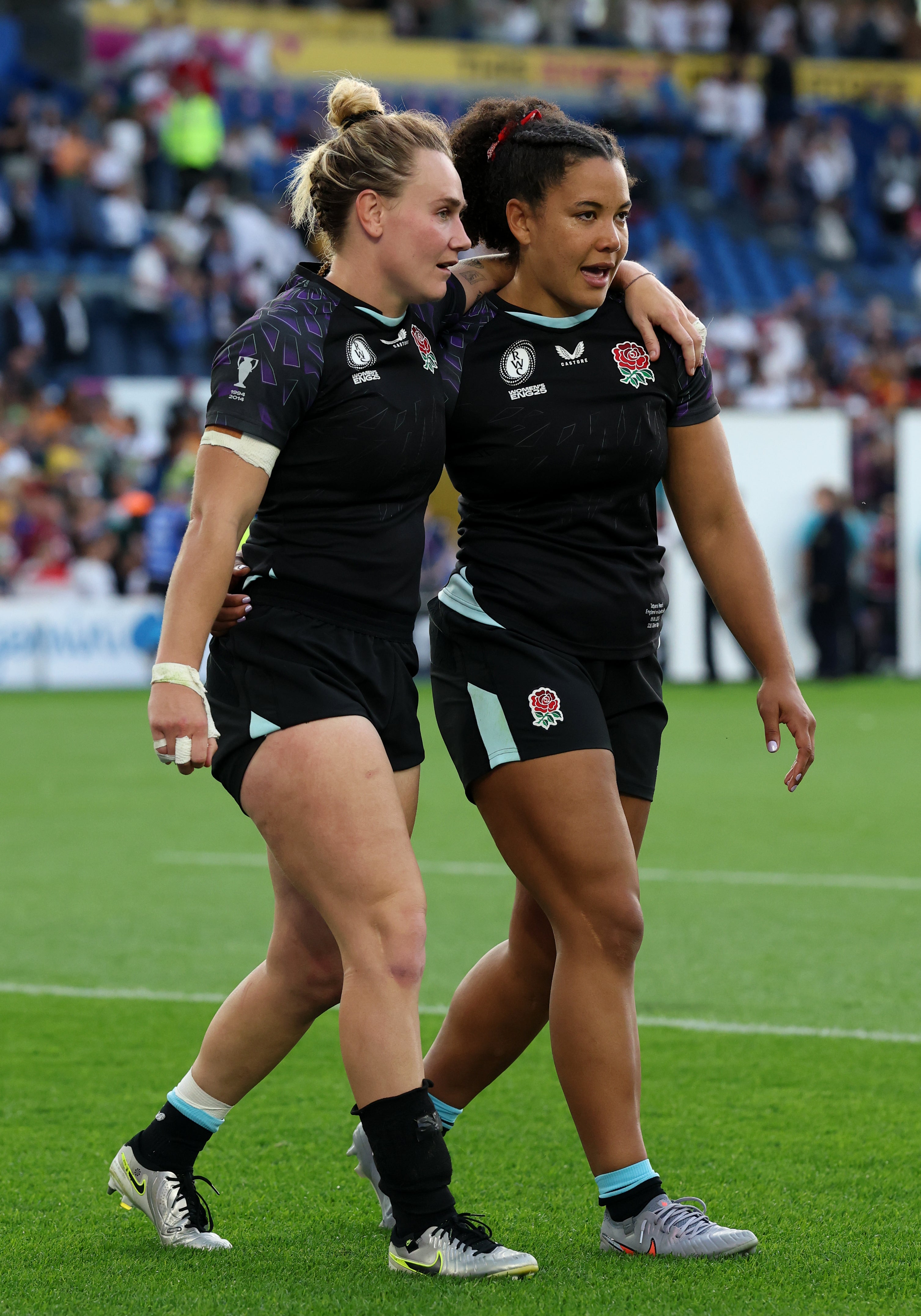 Meg Jones and Tatyana Heard form a centre partnership of contrasts