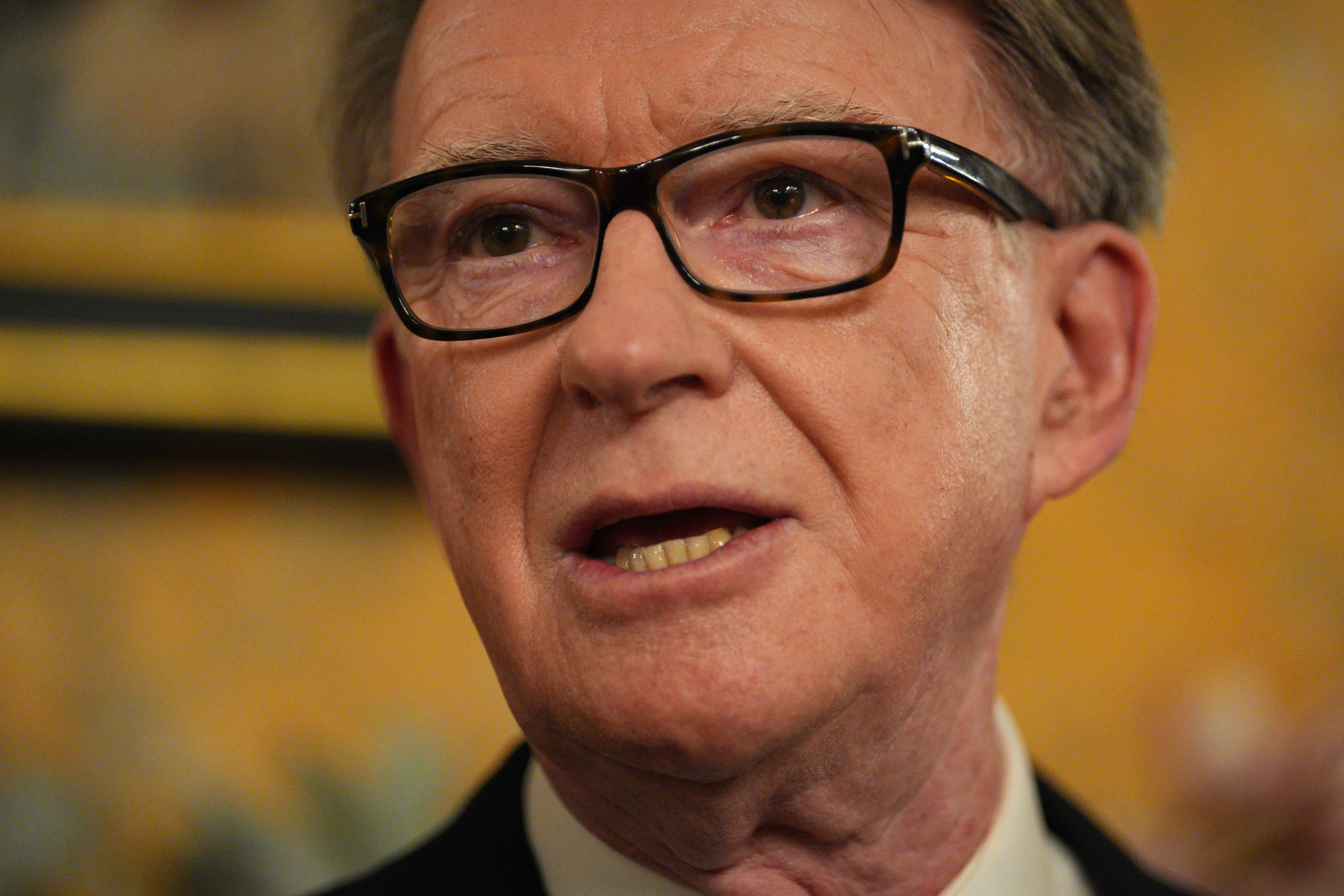 Lord Peter Mandelson said he had been ‘incredibly honoured to serve’ as ambassador to the US (Carl Court/PA)