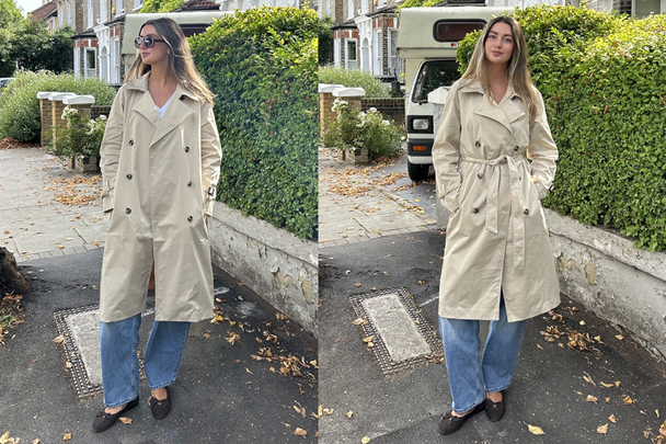 indybest best trench coats H&M twill trench coat