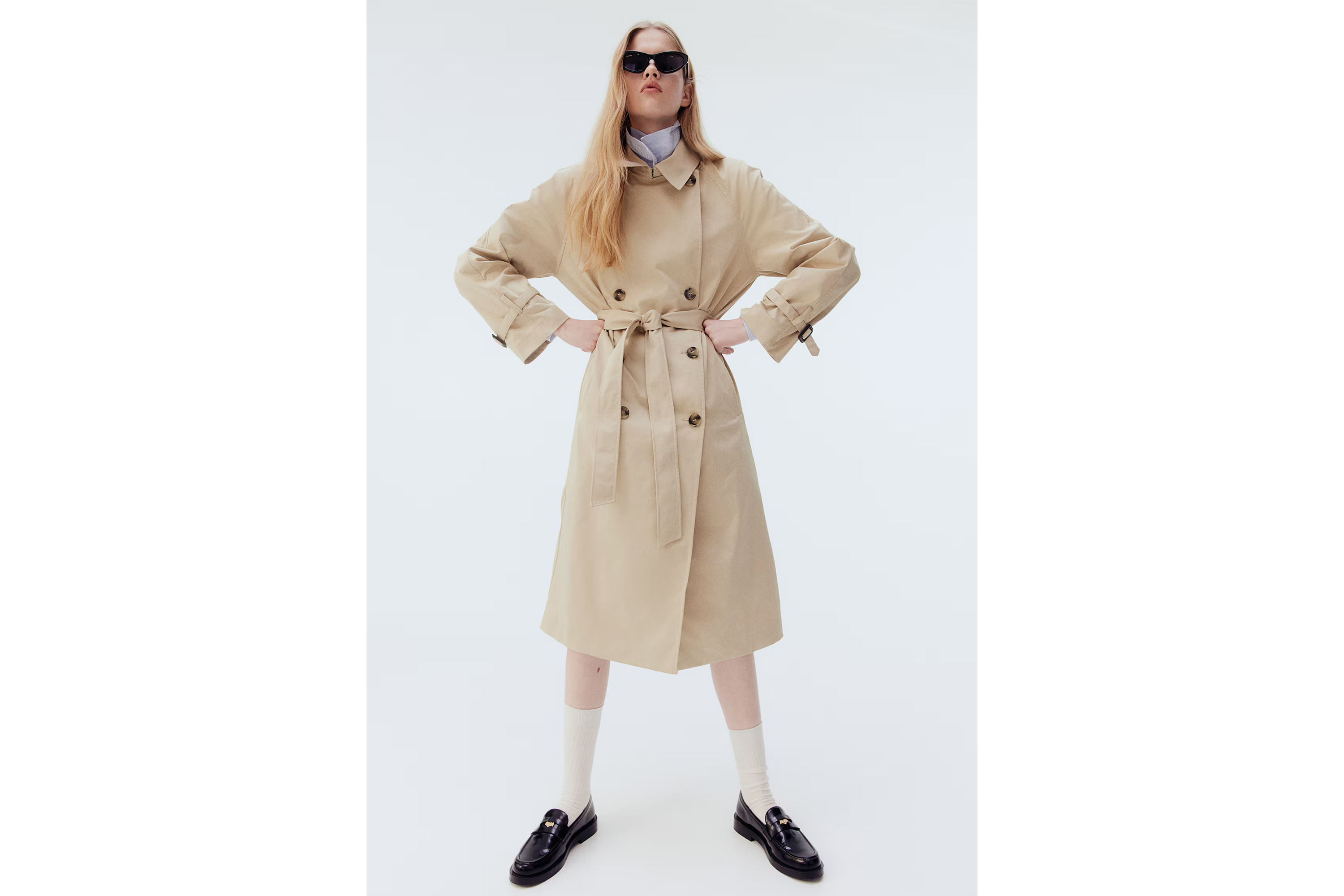 indybest best trench coats H&M twill trench coat
