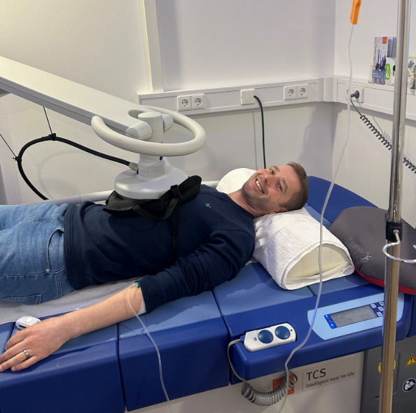 Paul said his bowel was ‘blocked’ by a tumour