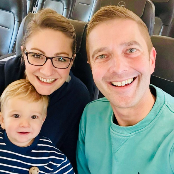 Paul with his wife Rachel and their son Elias