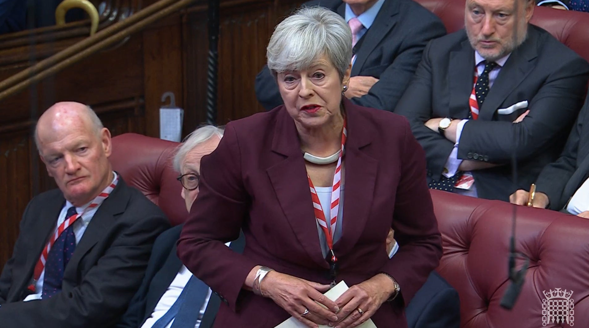 Theresa May speaking about the assisted dying bill in the House of Lords