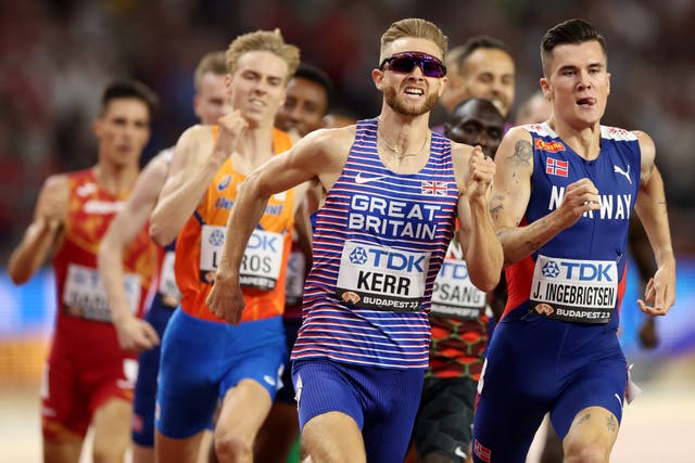 <p>Josh Kerr beat bitter rival Jakob Ingebrigtsen and the rest of the field to World Championship gold in 2023</p>