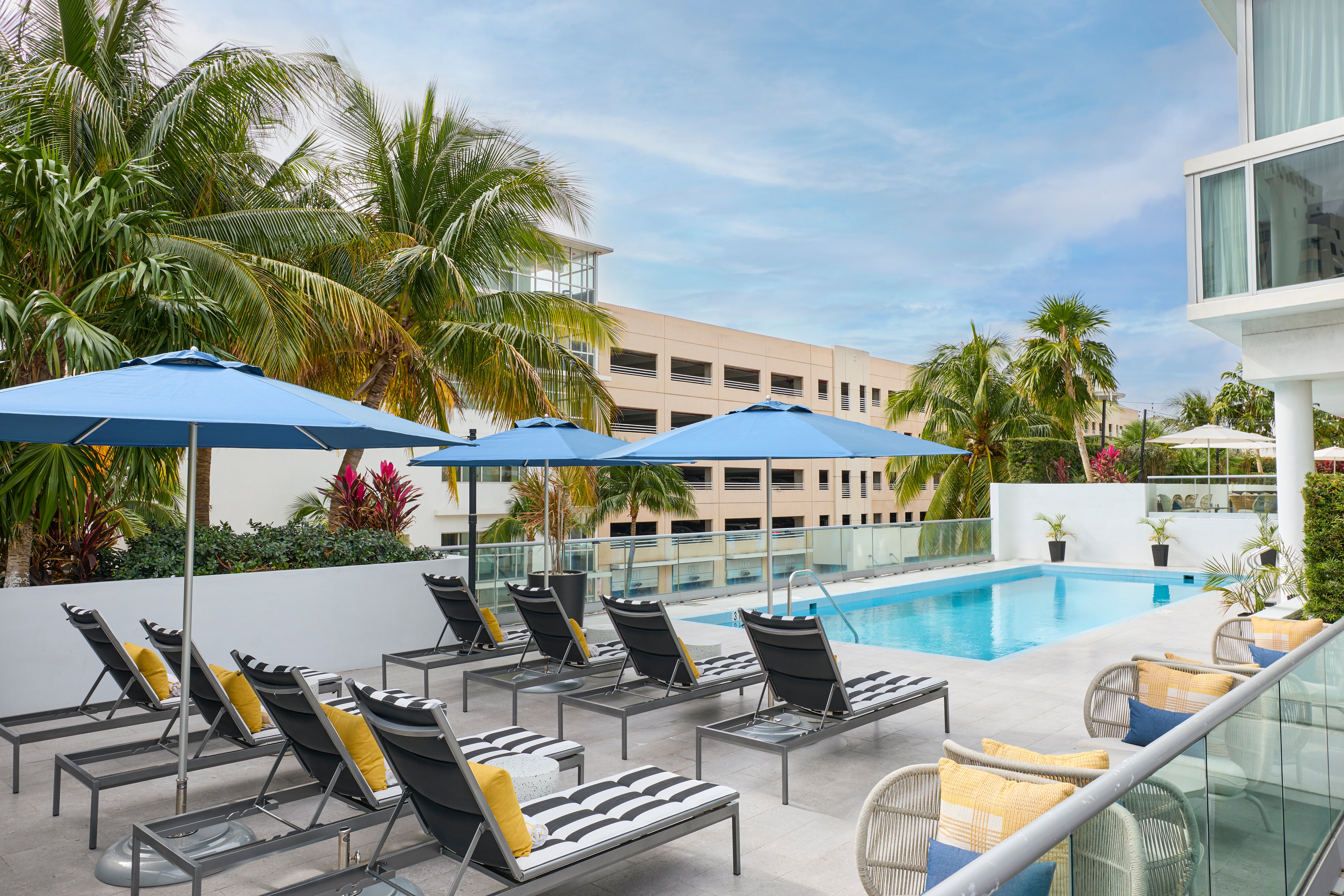The rooftop pool is one of the hotel’s best facilities