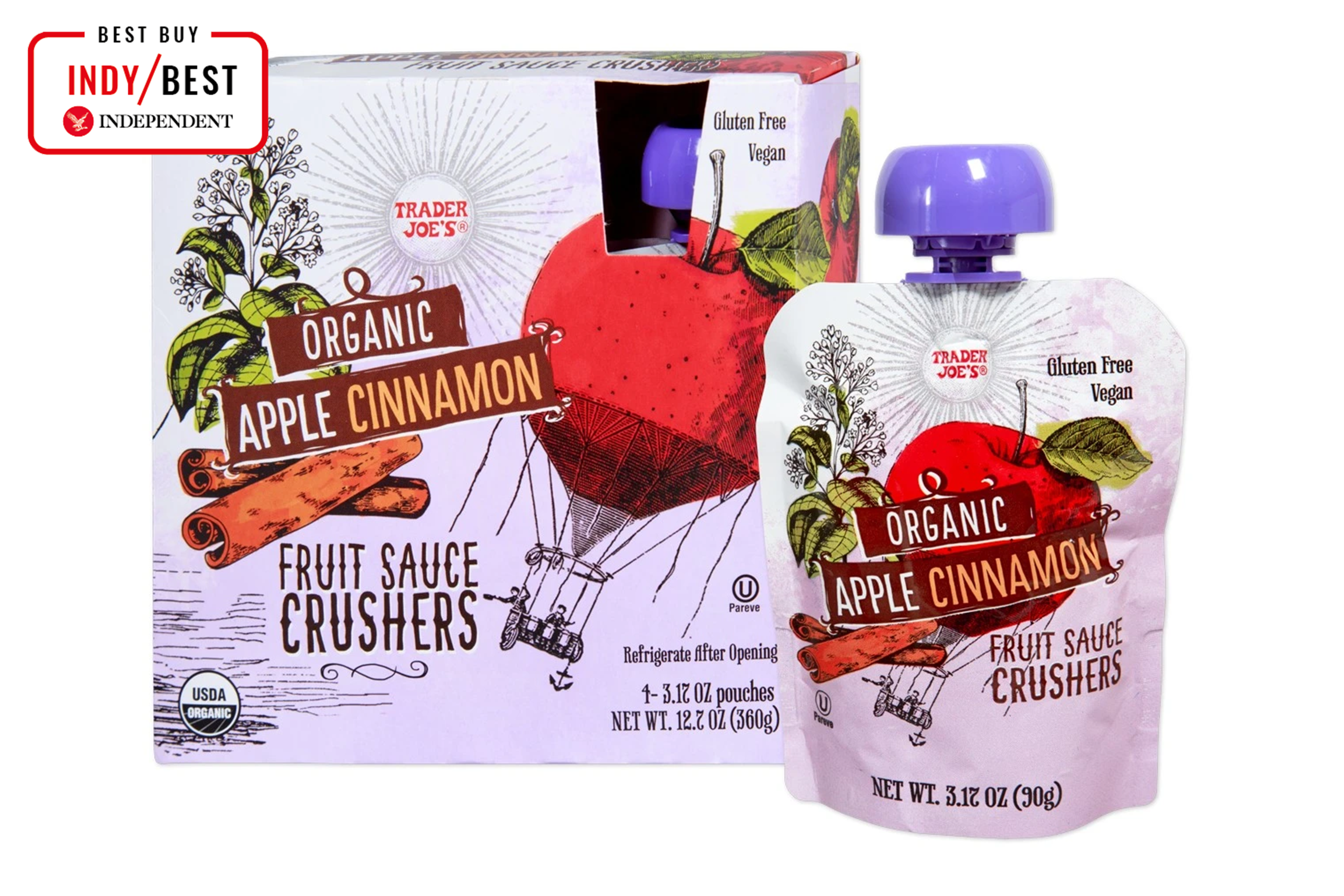 indybest best trader joe's snacks review Trader Joe's fruit sauce crushers