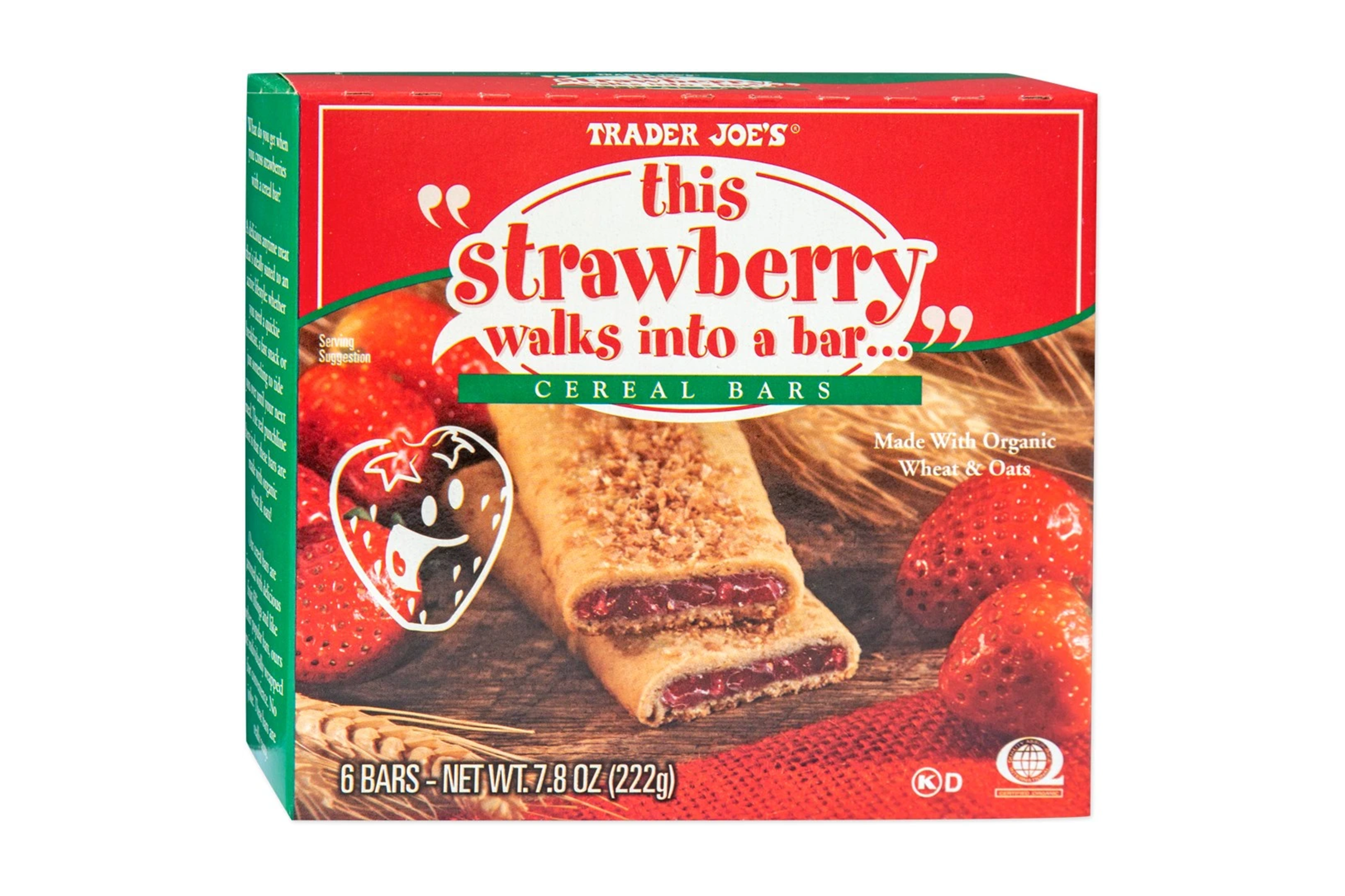 indybest best trader joe's snacks review Trader Joe's “this strawberry walks into a bar…” cereal bars