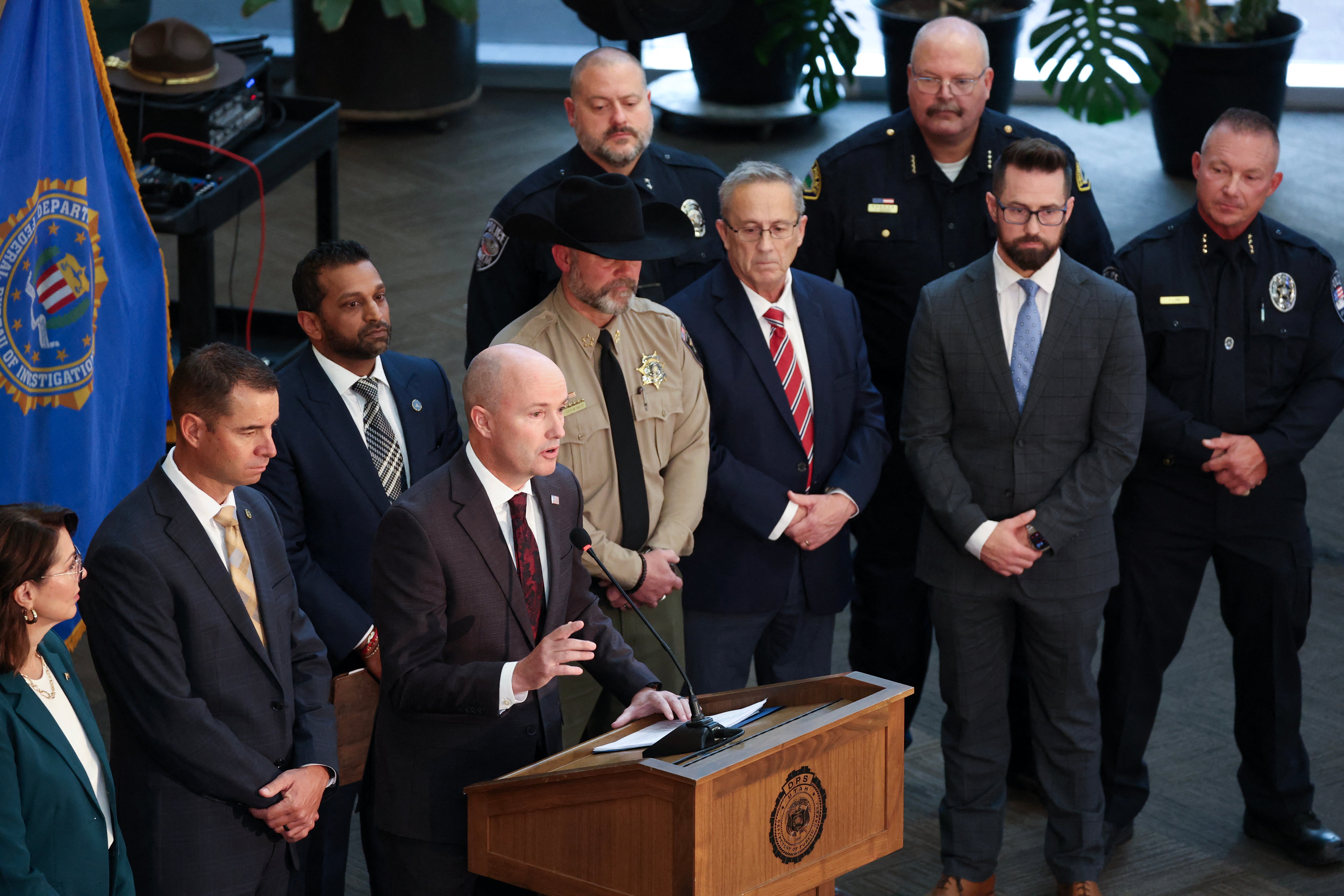 Utah’s Republican Gov. Spencer Cox made a plea to get offline and end political violence.