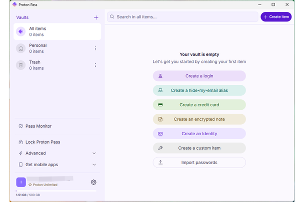 Proton Pass password manager