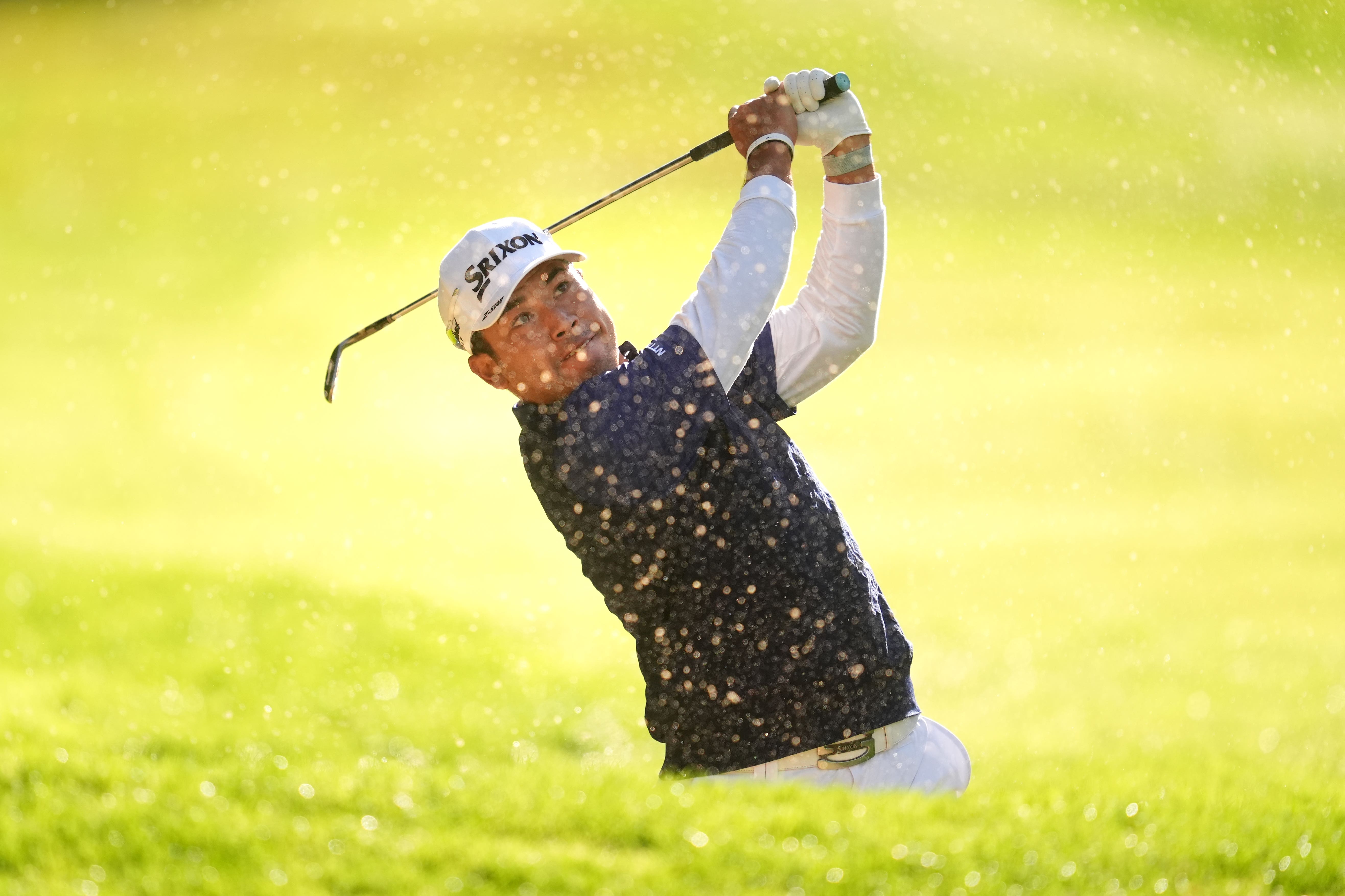 Japan’s Hideki Matsuyama hit a second-round score of 64 to lead the BMW PGA Championship (Adam Davy/PA)