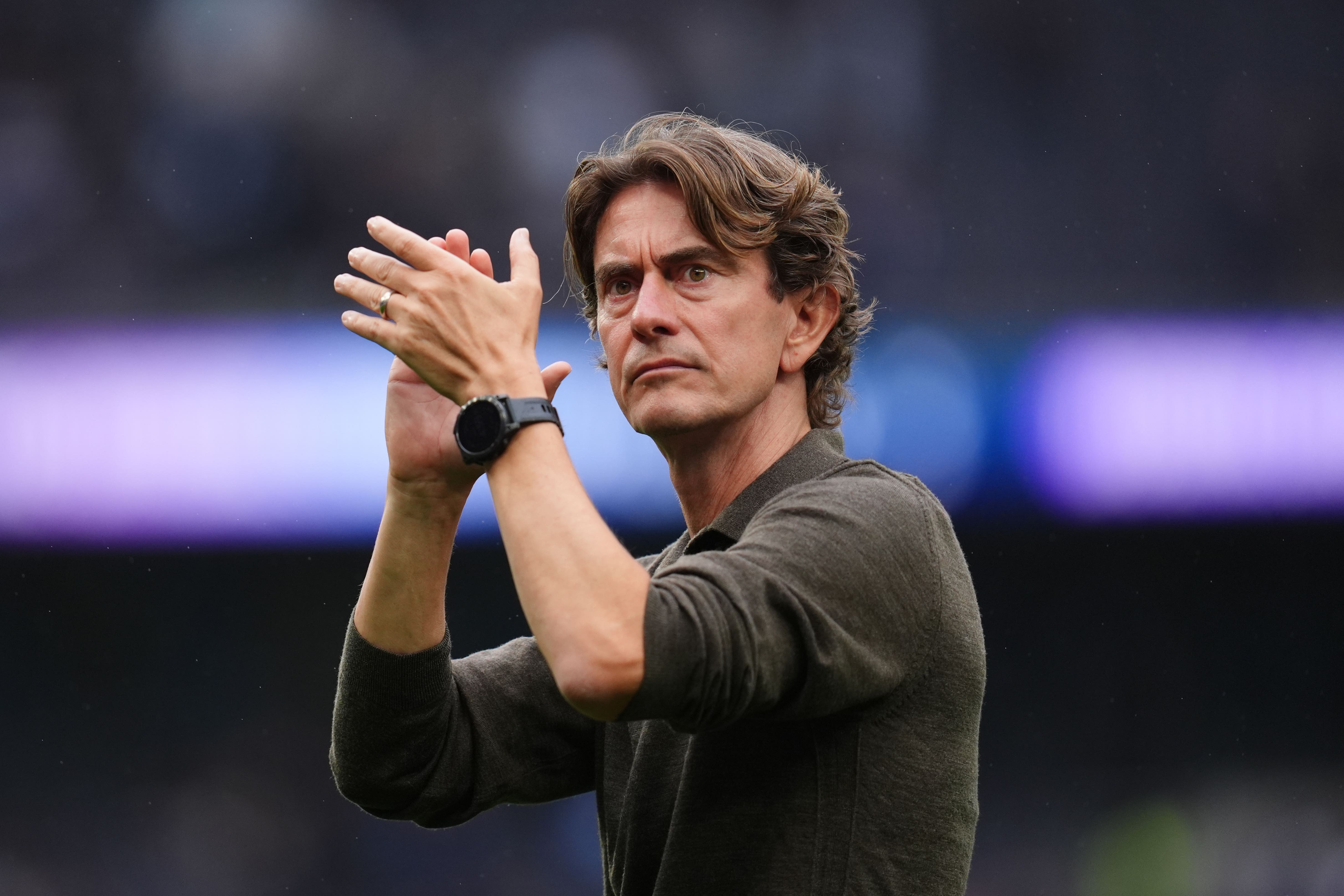 Daniel Levy’s departure has not impacted my role at Tottenham, Thomas Frank says