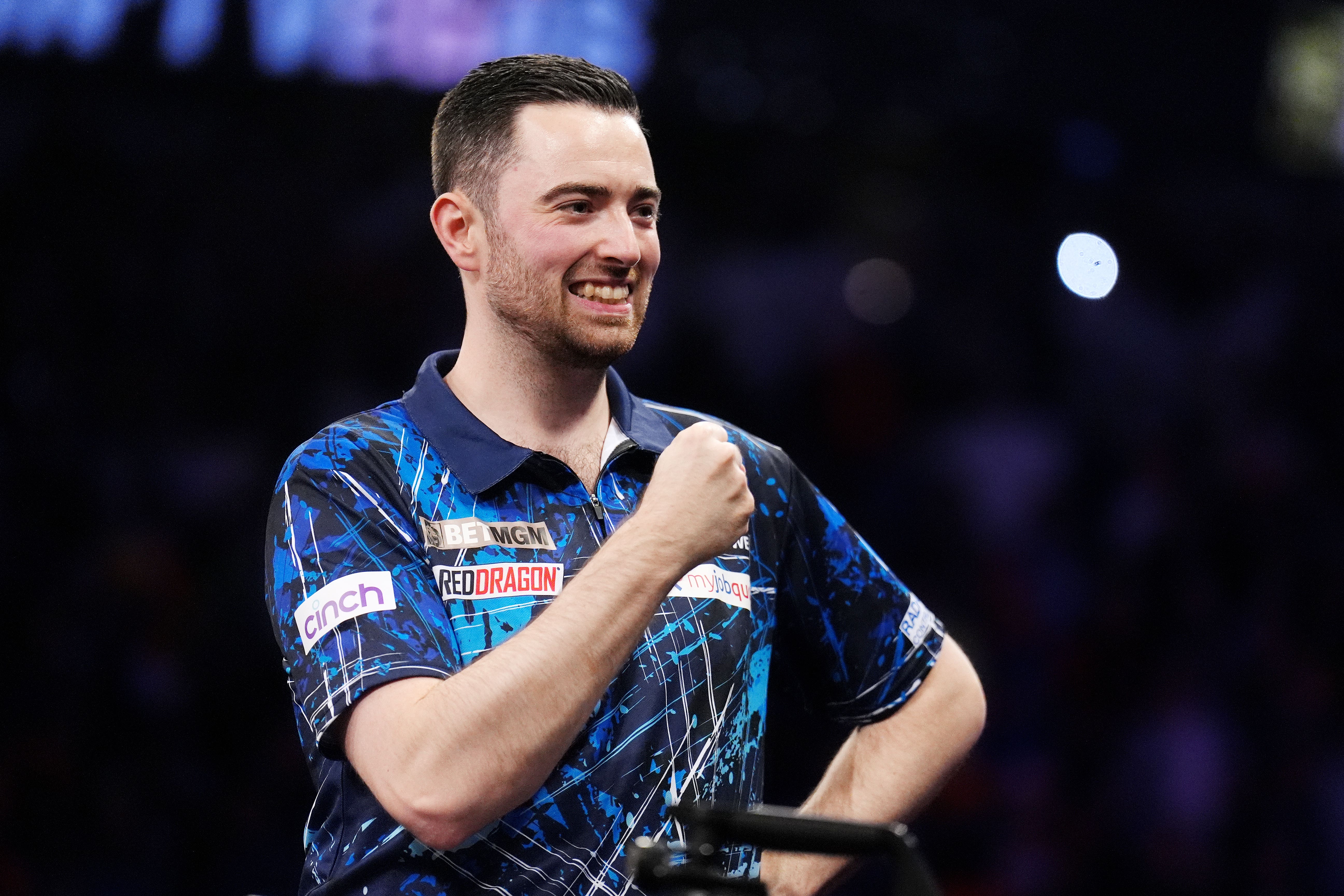 Luke Humphries scraped through to the second round of the World Series of Darts Finals (John Walton/PA)