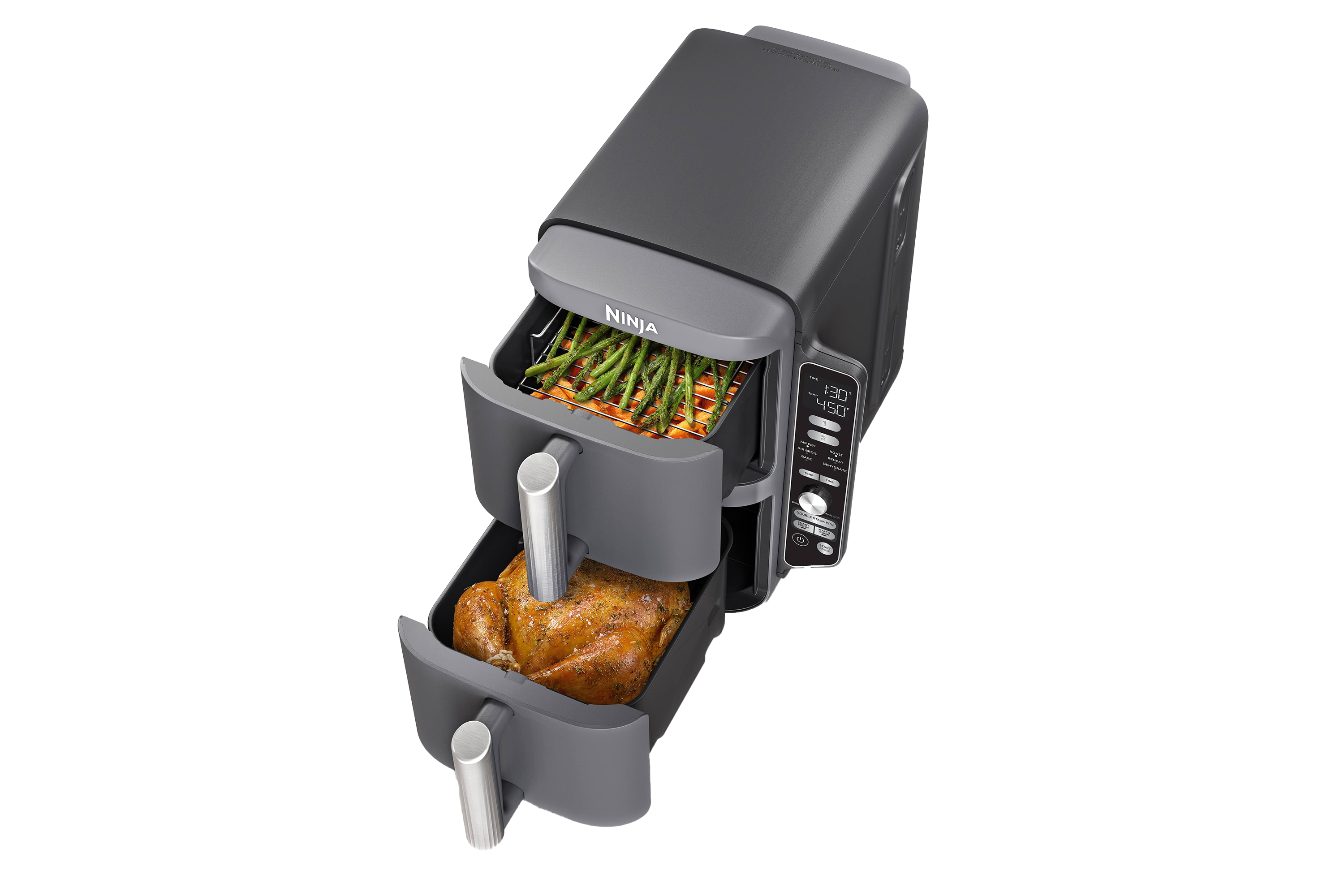 indybest best air fryer review Ninja doublestack 8 qt & 2-basket air fryer