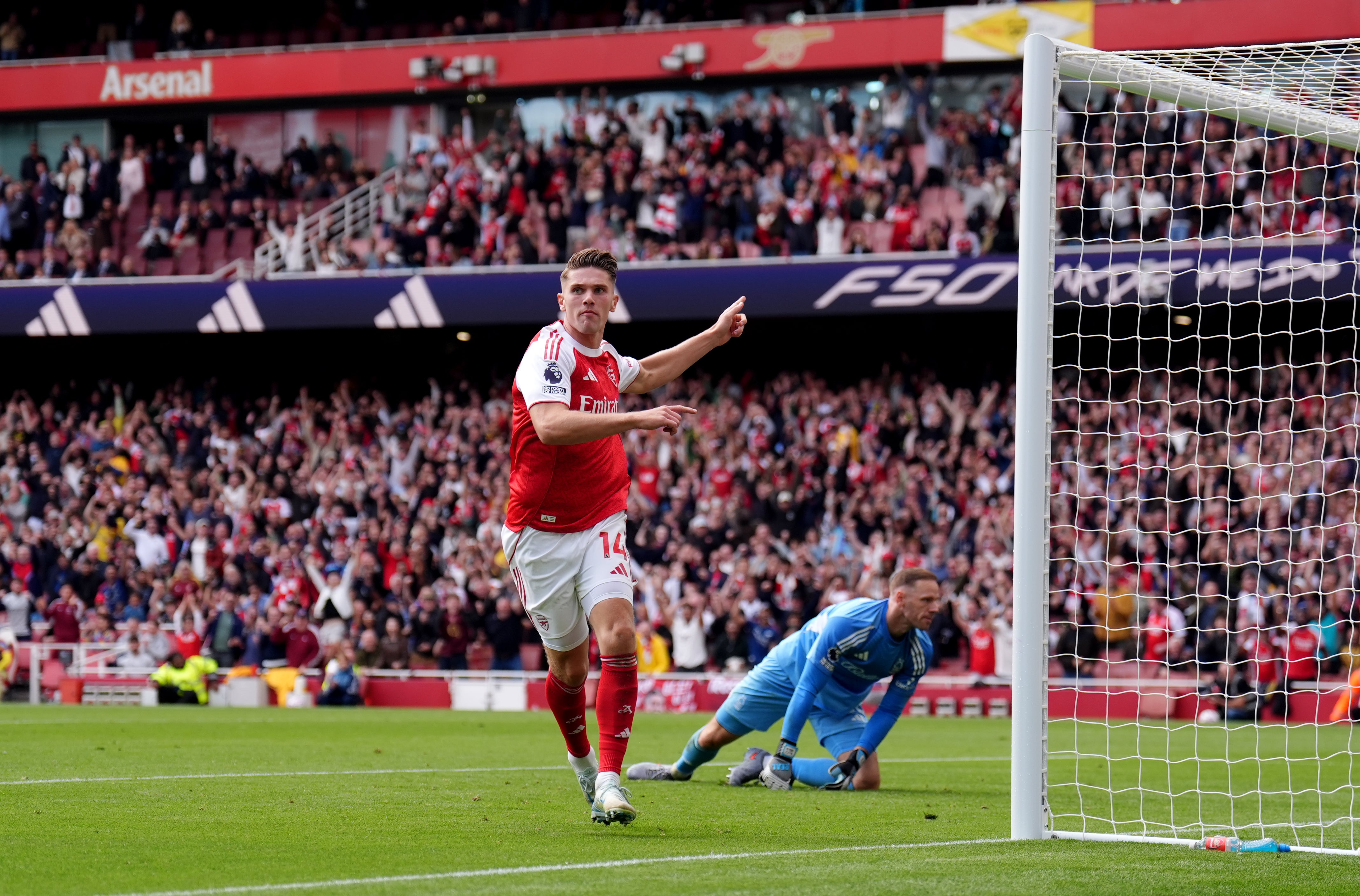 Arsenal’s Viktor Gyokeres scored again (John Walton/PA)