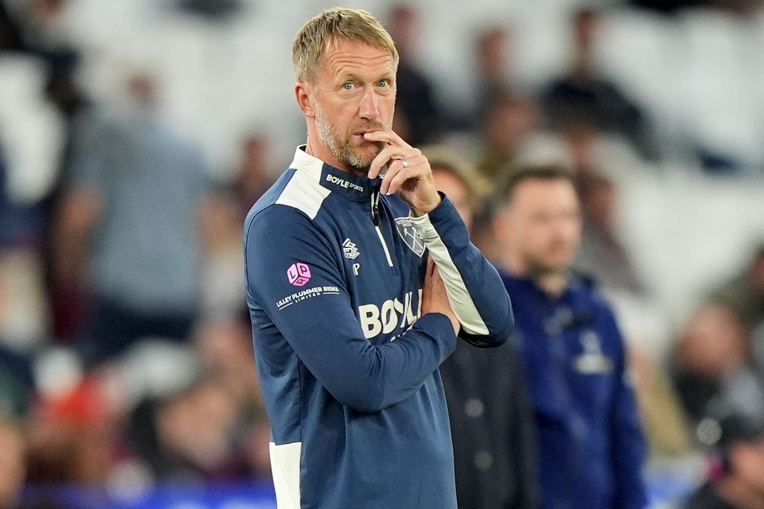 Graham Potter admits he can understand the frustration of West Ham fans (Yui Mok/PA)