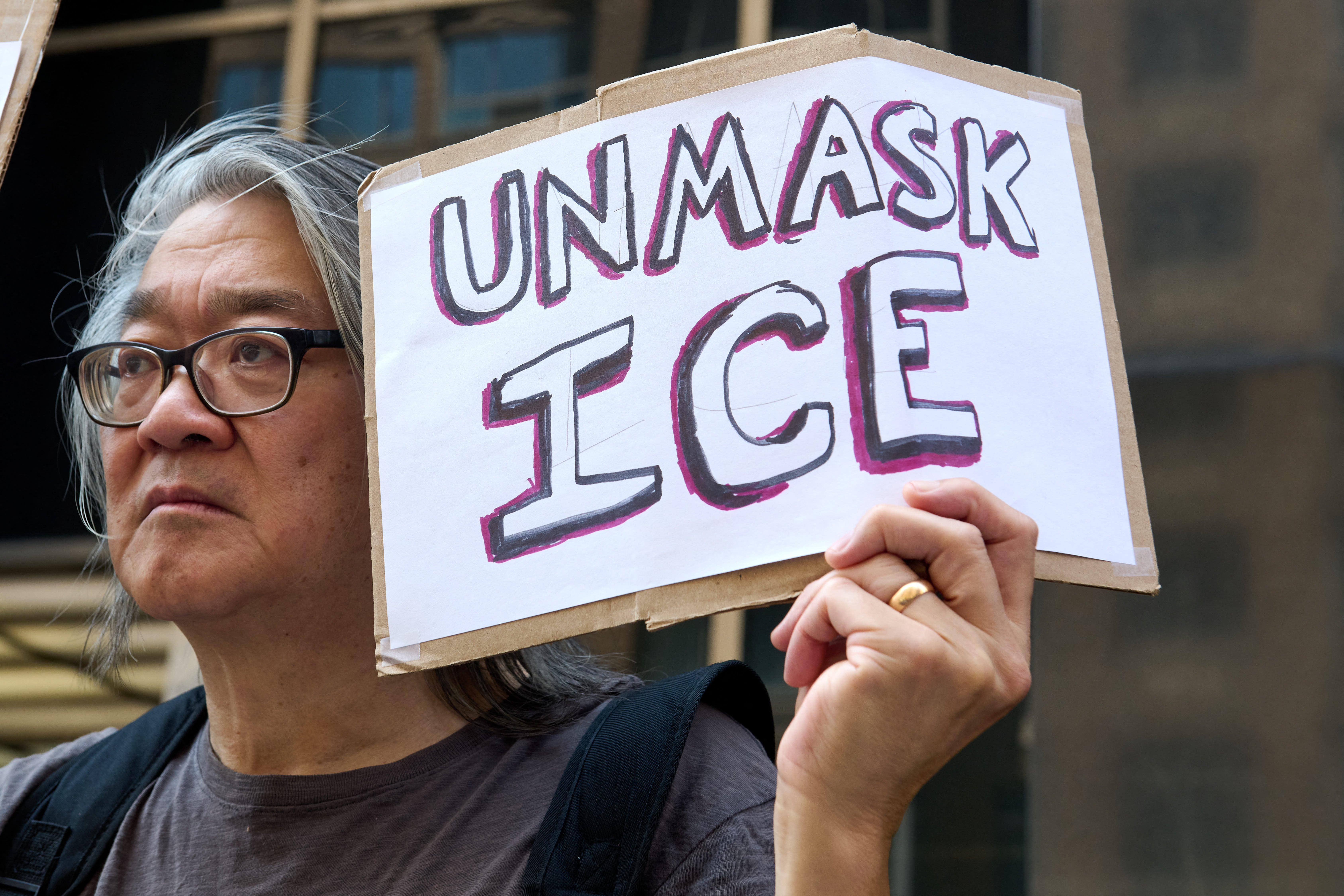 ICE has been widely criticized this year, not least over agents wearing masks and failing to identify themselves when going about their business