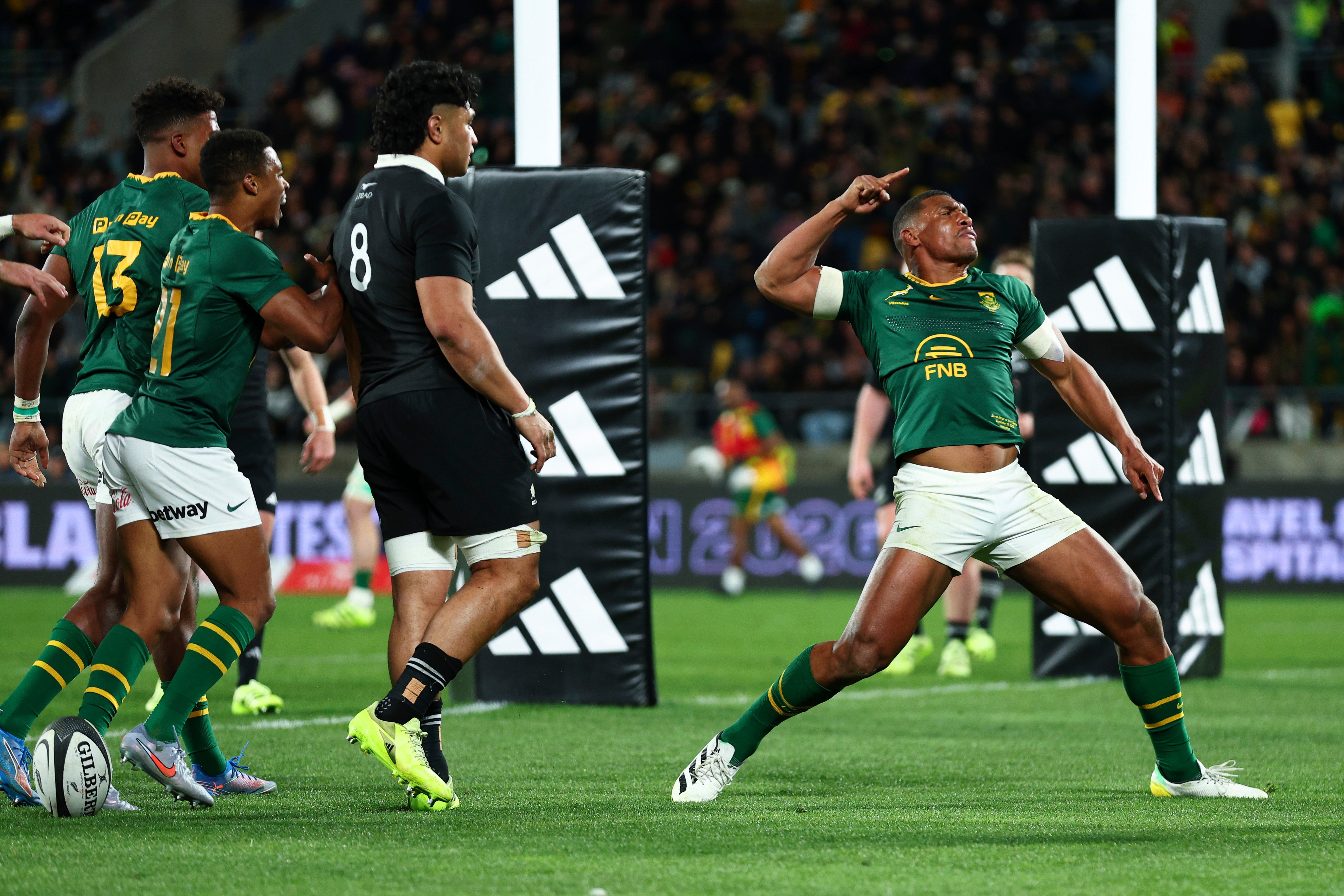 All Blacks suffer heaviest-ever defeat as Springboks dismantle New Zealand