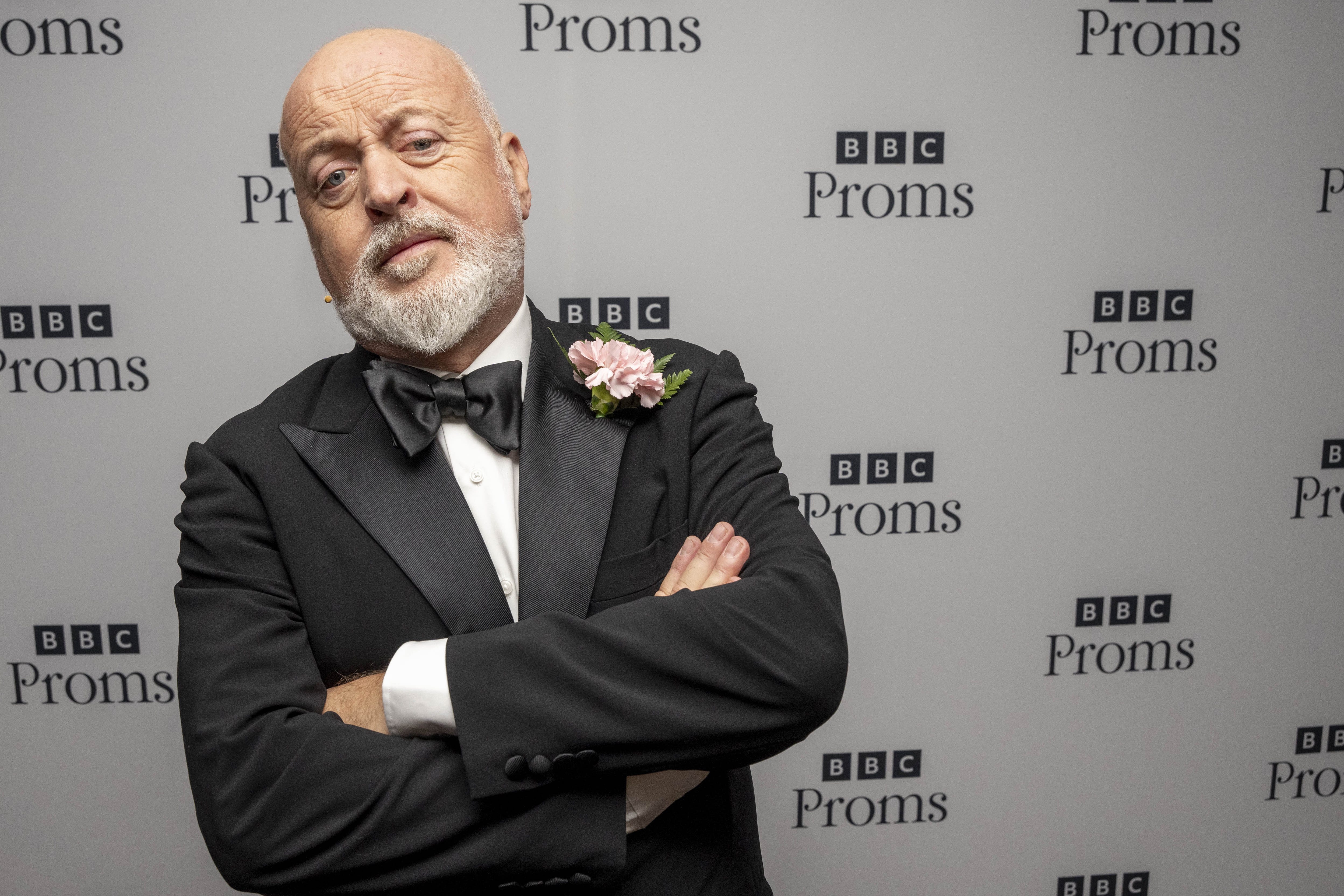 Bill Bailey backstage at the Royal Albert Hall, London, at the Last Night of the Proms