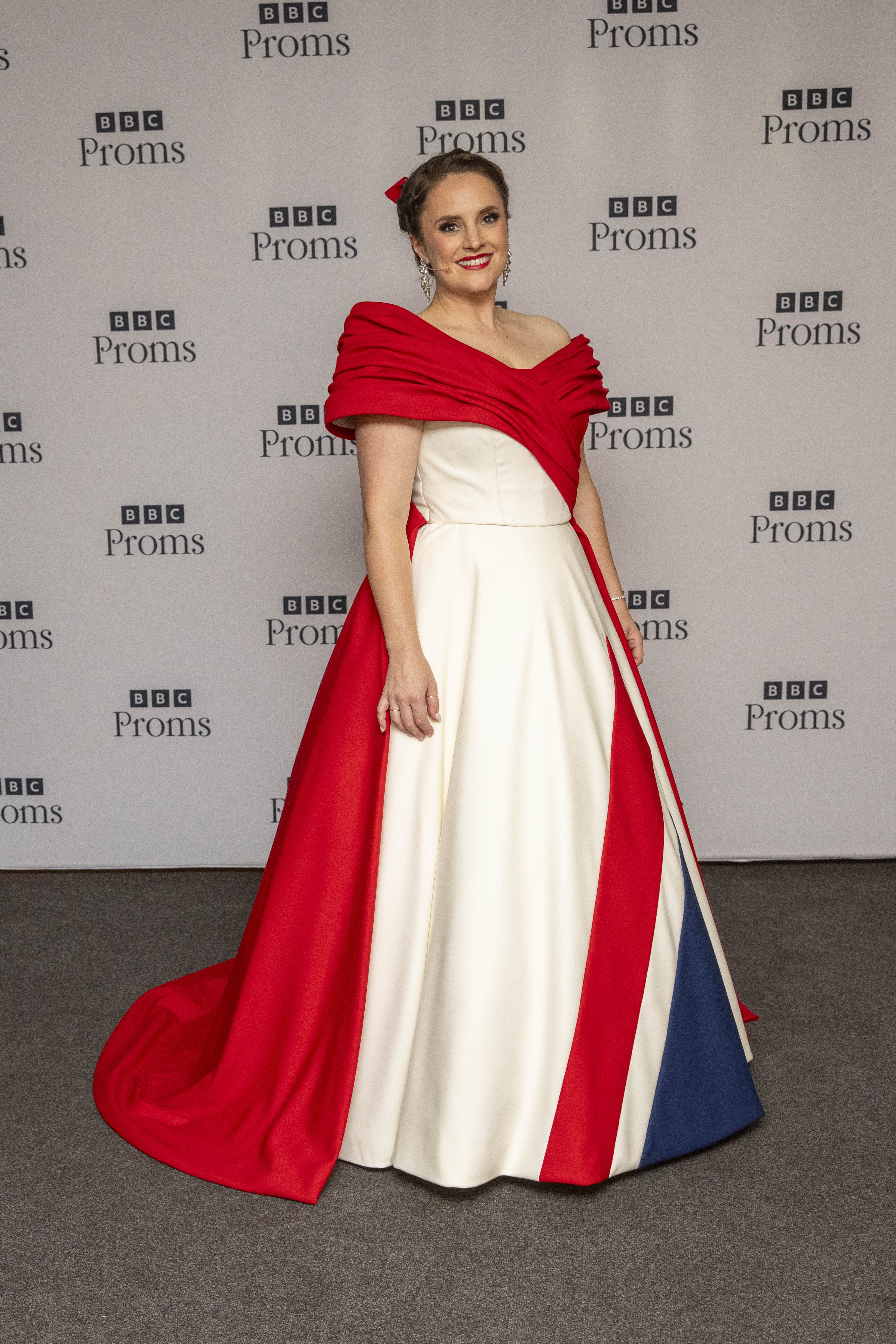 Soprano Louise Alder backstage at the Royal Albert Hall