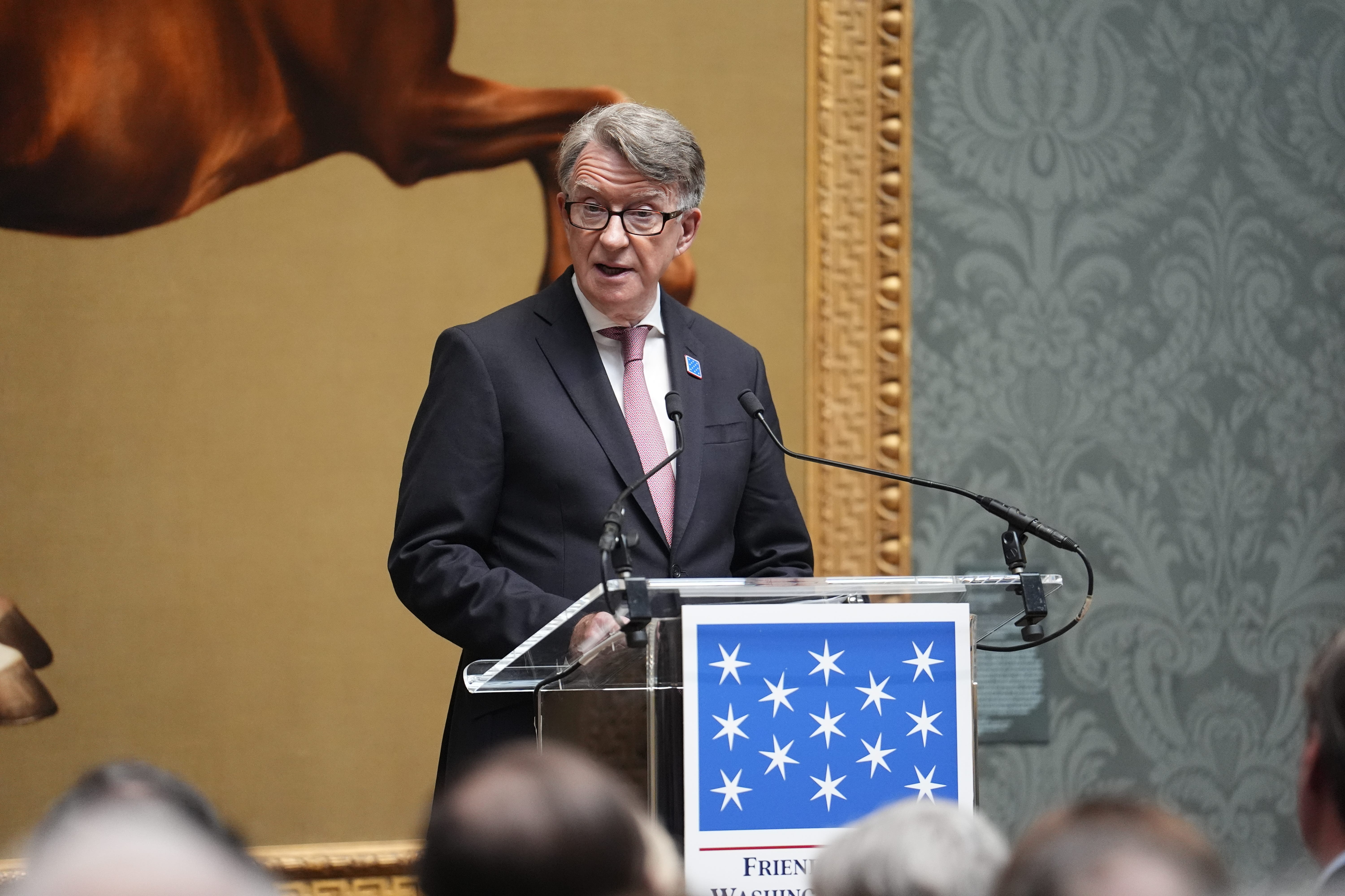 Lord Mandelson (Jordan Pettitt/PA)