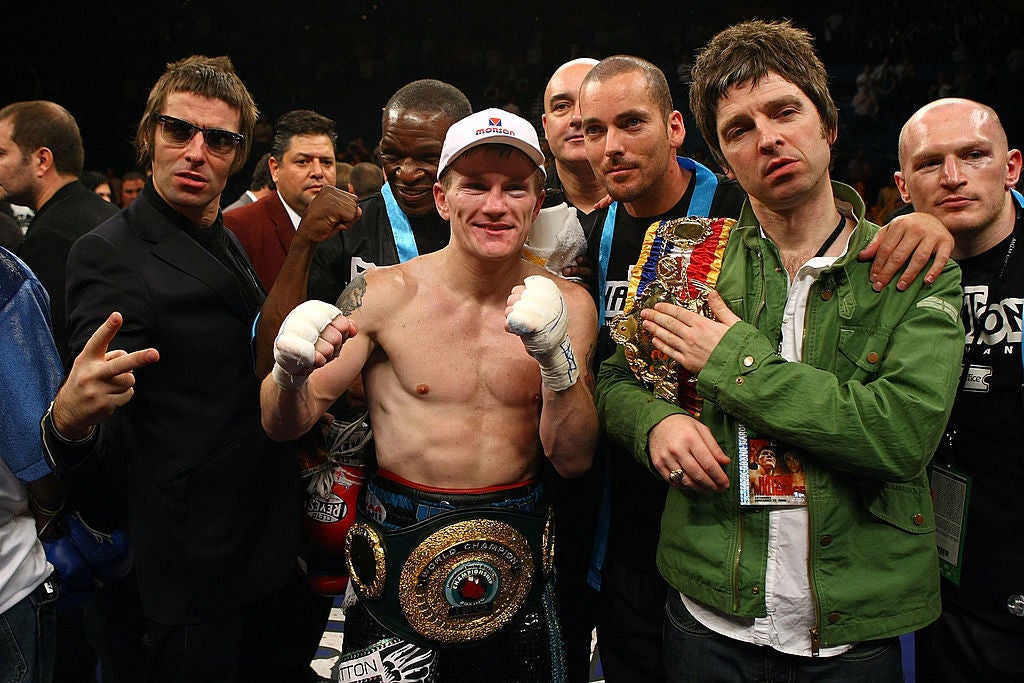Noel and Liam Gallagher often attended Hatton’s fights