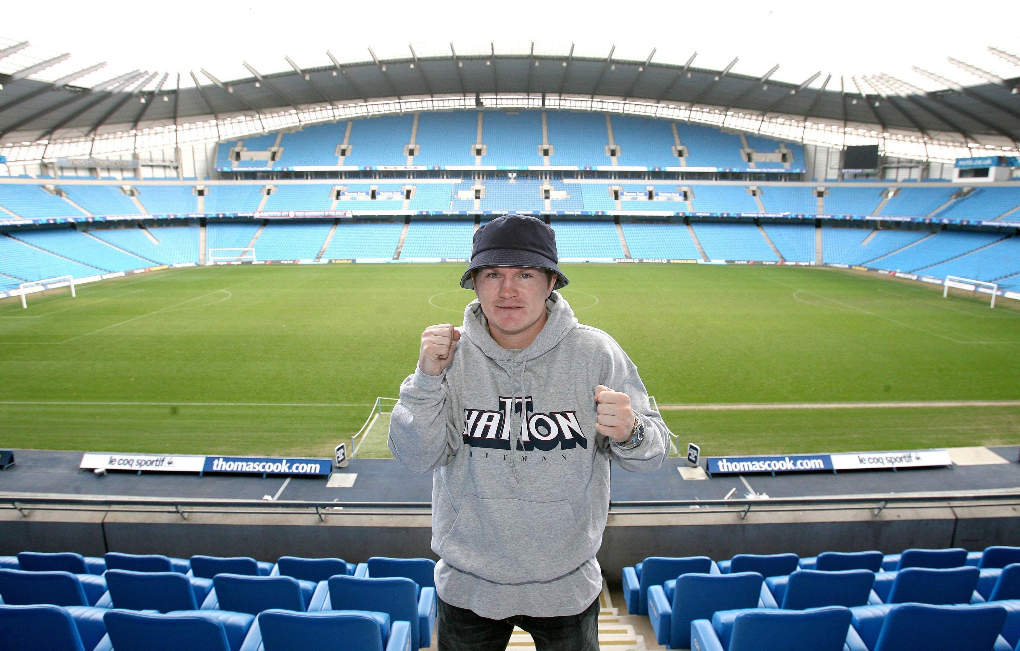 Ricky Hatton was a huge Man City fan