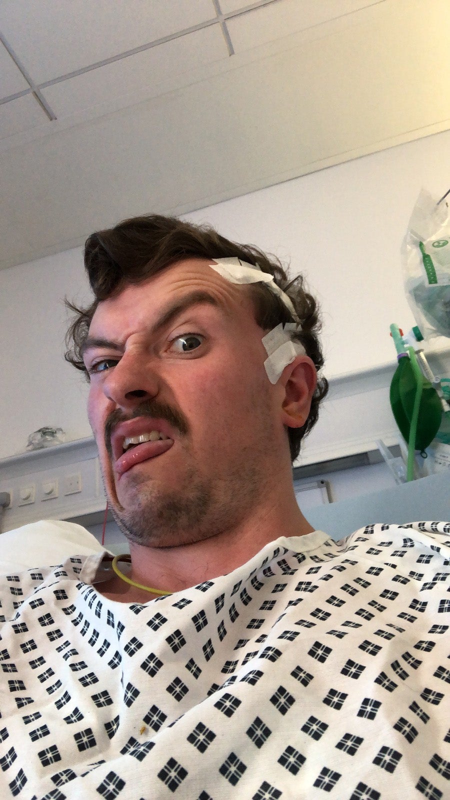 Since his diagnosis, Iain said he has run 18 marathons and now has four MRI scans a year to 'keep an eye on his tumour to see if it has grown'