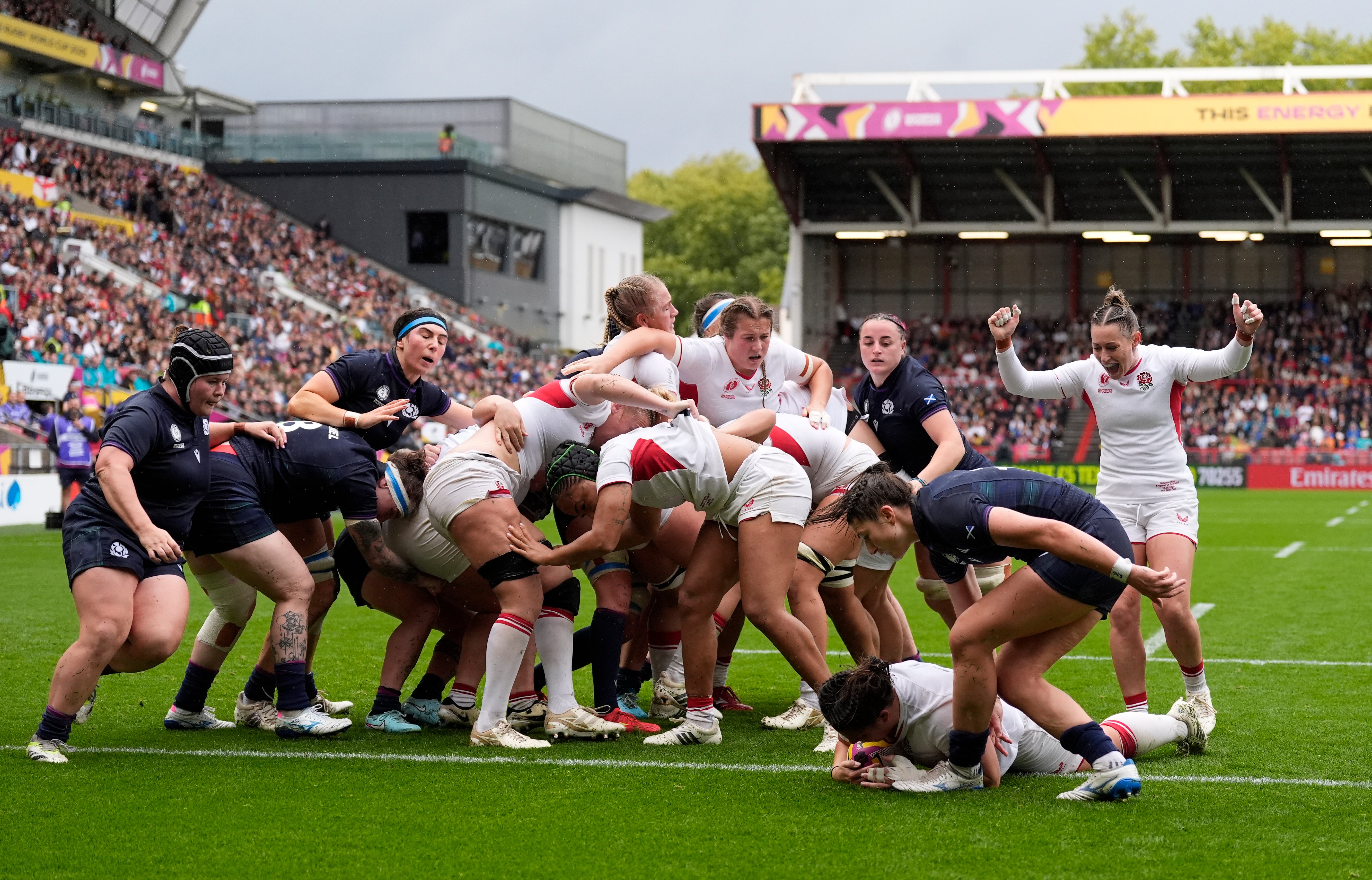 Record-breaking England crush Scotland to power into World Cup semi-finals