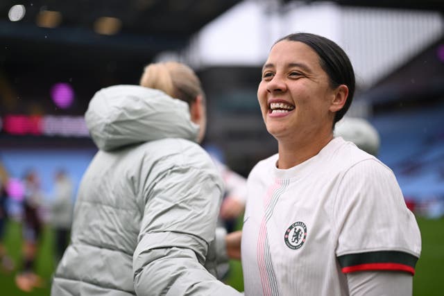 <p>Sam Kerr scored on her injury return for Chelsea</p>