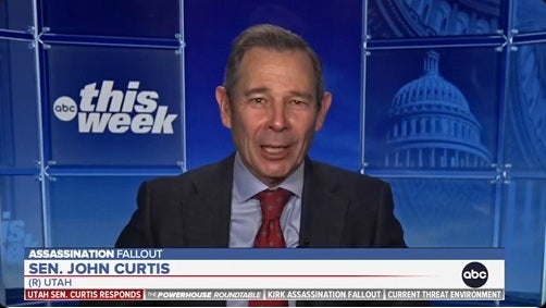 Utah Sen. John Curtis urged Democrats to give his party 'grace' as Republicans accuse them of glorifying violence