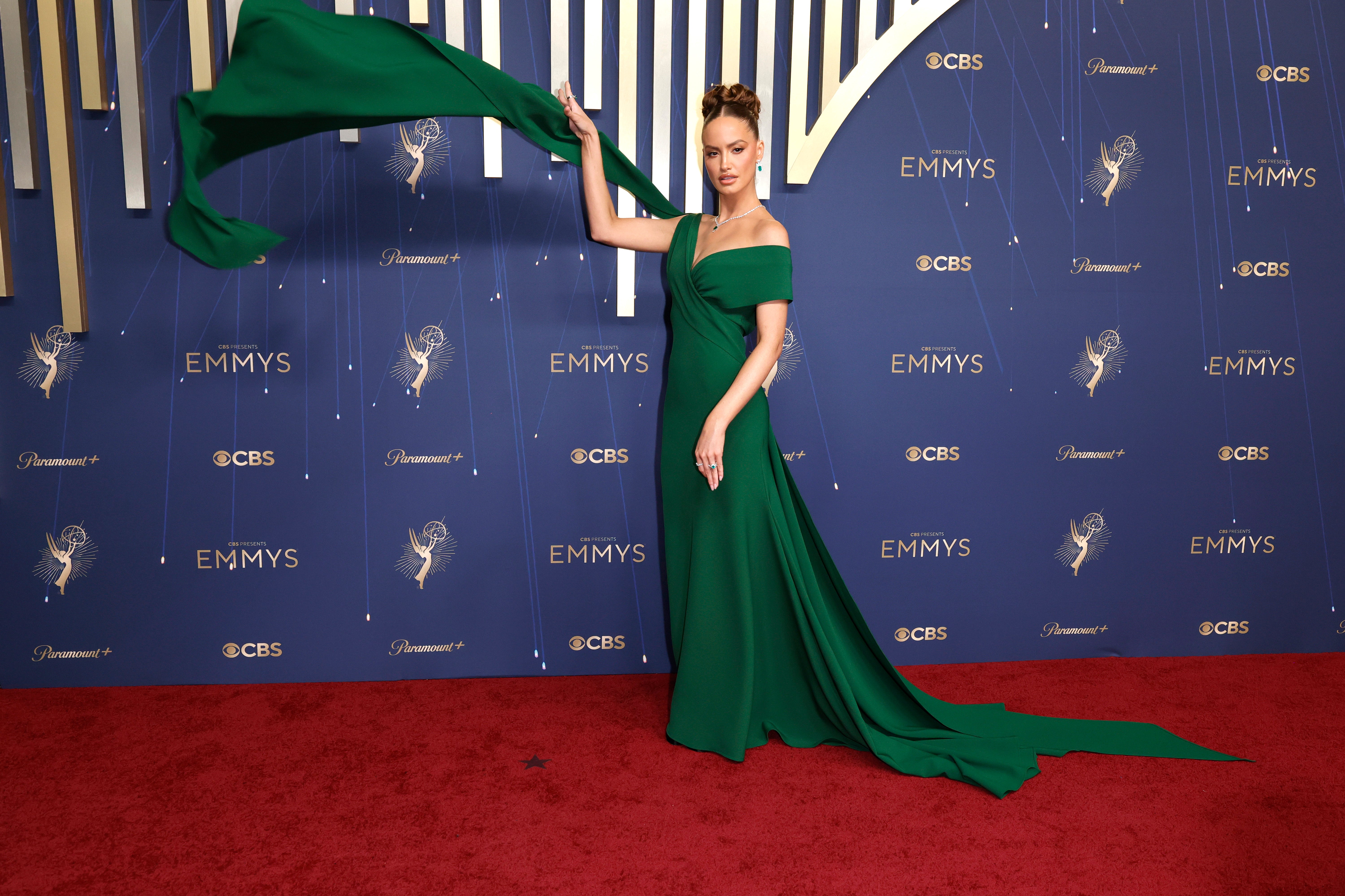 Kalil’s dress had its own moment, with its train and drape taking over the red carpet