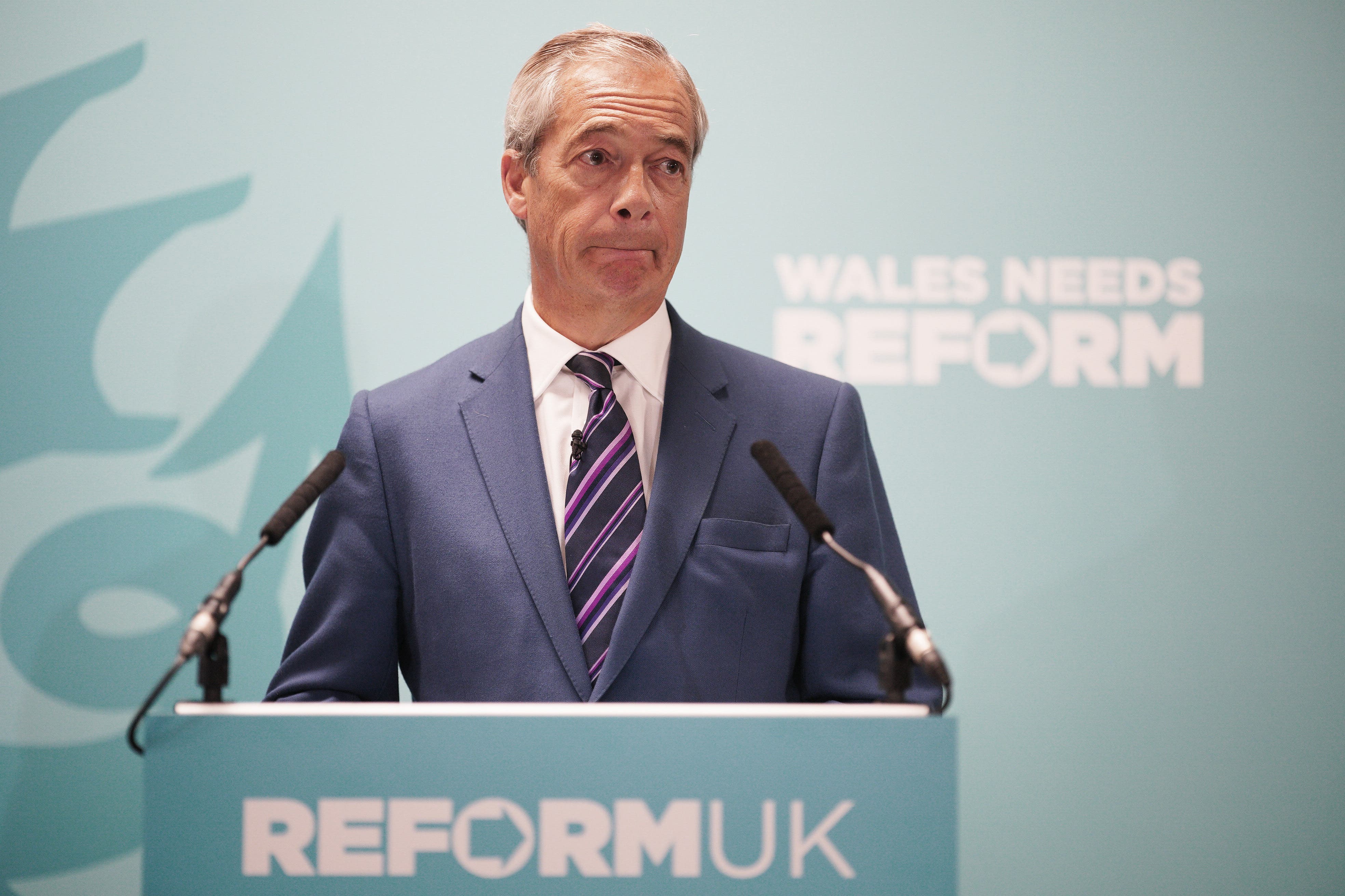 Reform UK leader Nigel Farage has welcomed his first sitting Tory MP defector