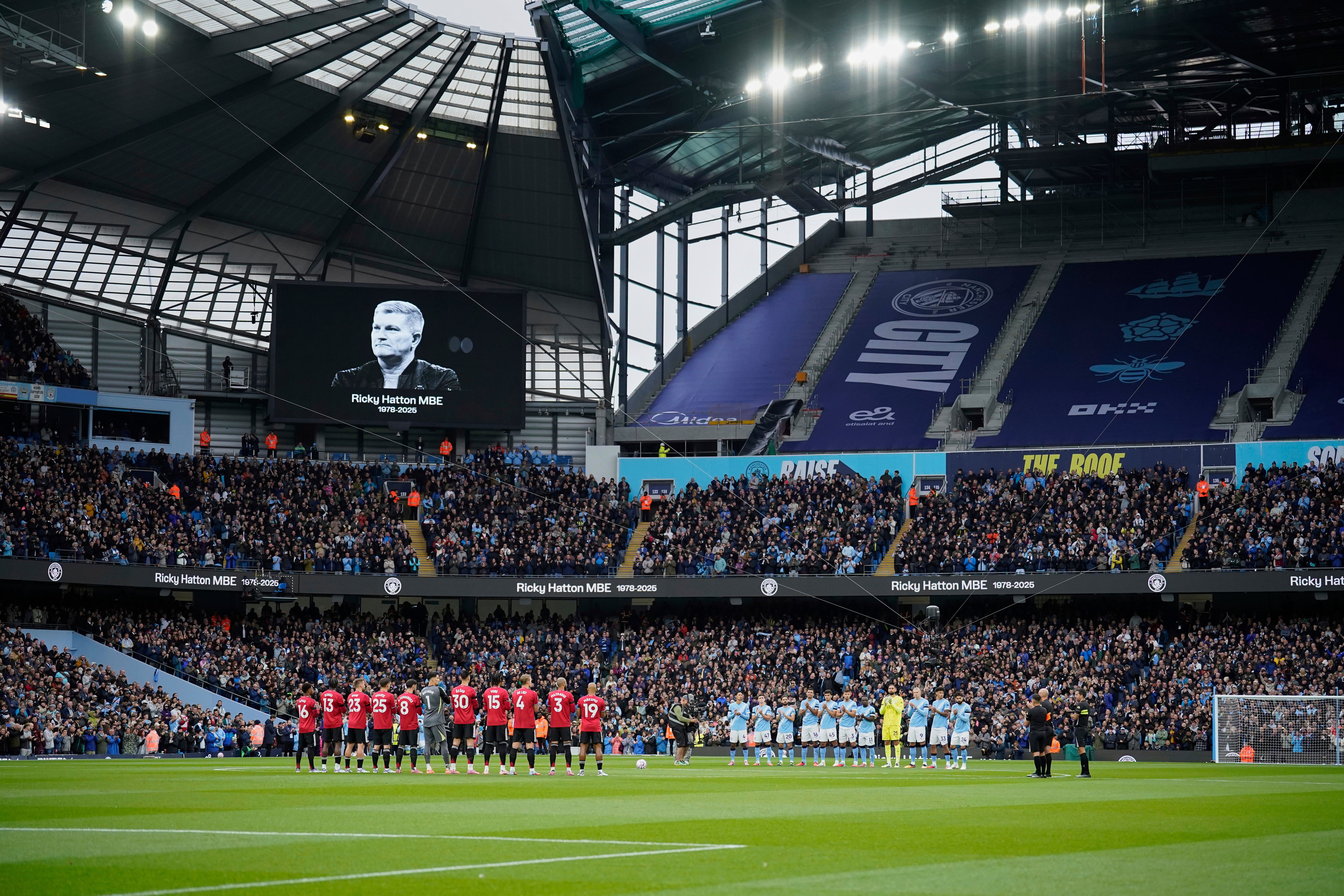 A tribute to Ricky Hatton at Manchester City, his beloved football club