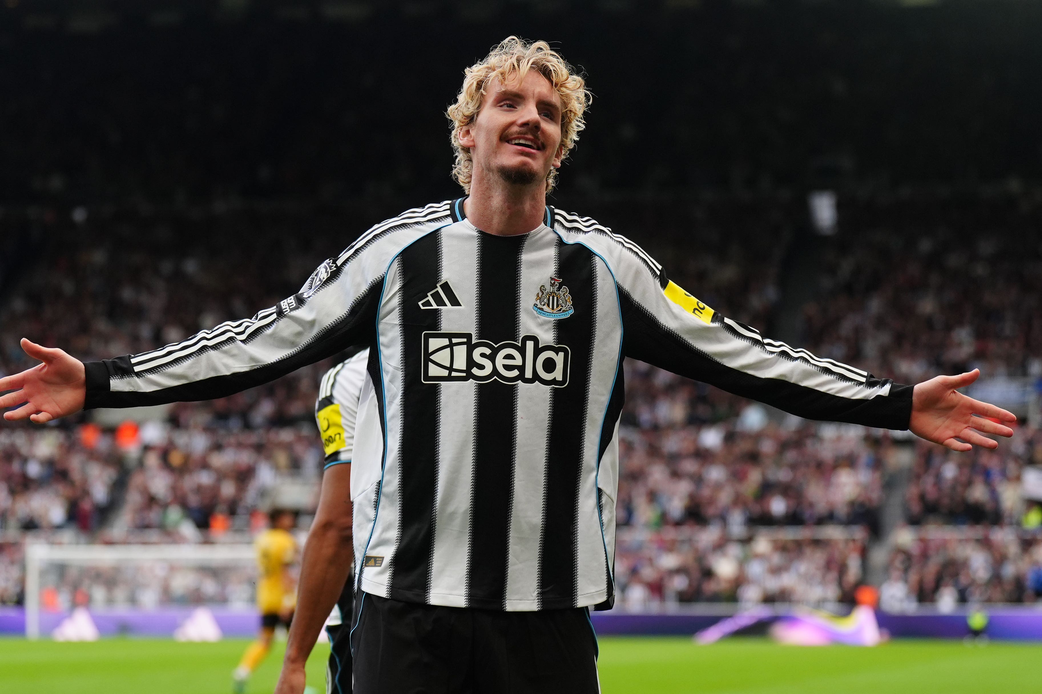 Alan Shearer praised Nick Woltemade’s aerial prowess after he scored the winner against Wolves (Owen Humphreys/PA)