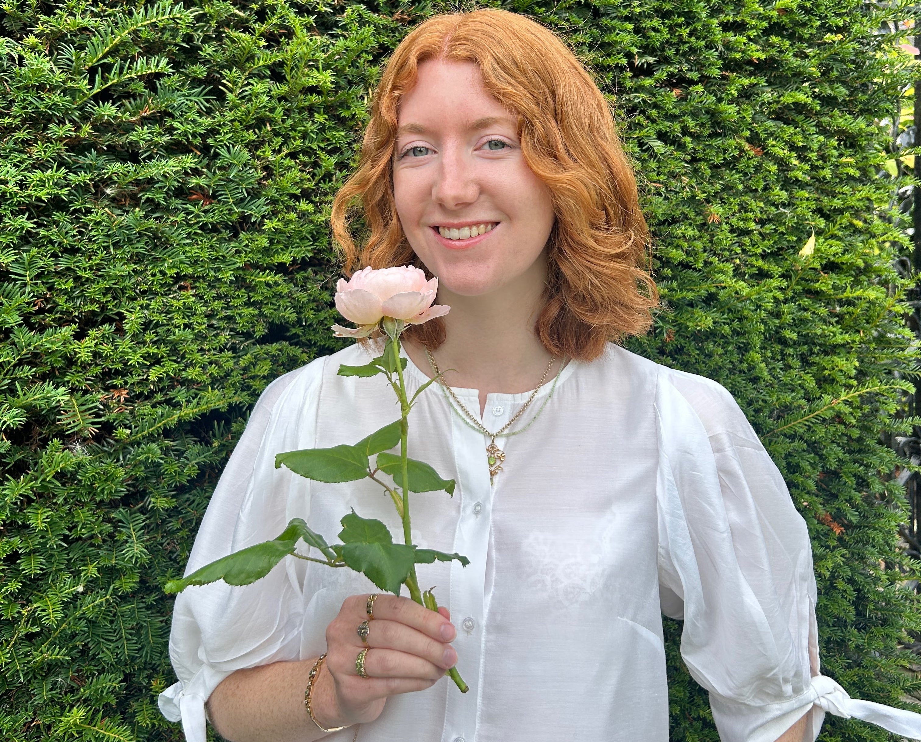 Flowers are a girl’s best friend, says Esme