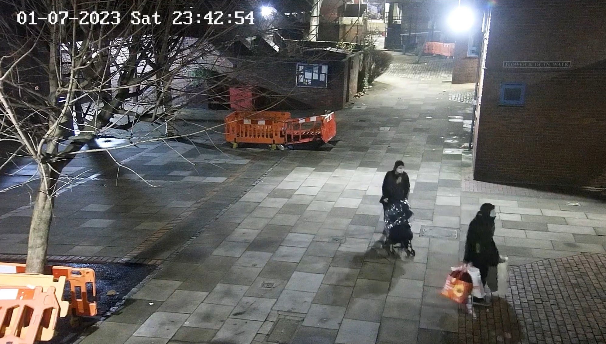 CCTV footage of Constance Marten and Mark Gordon in Whitechapel as they tried to evade police