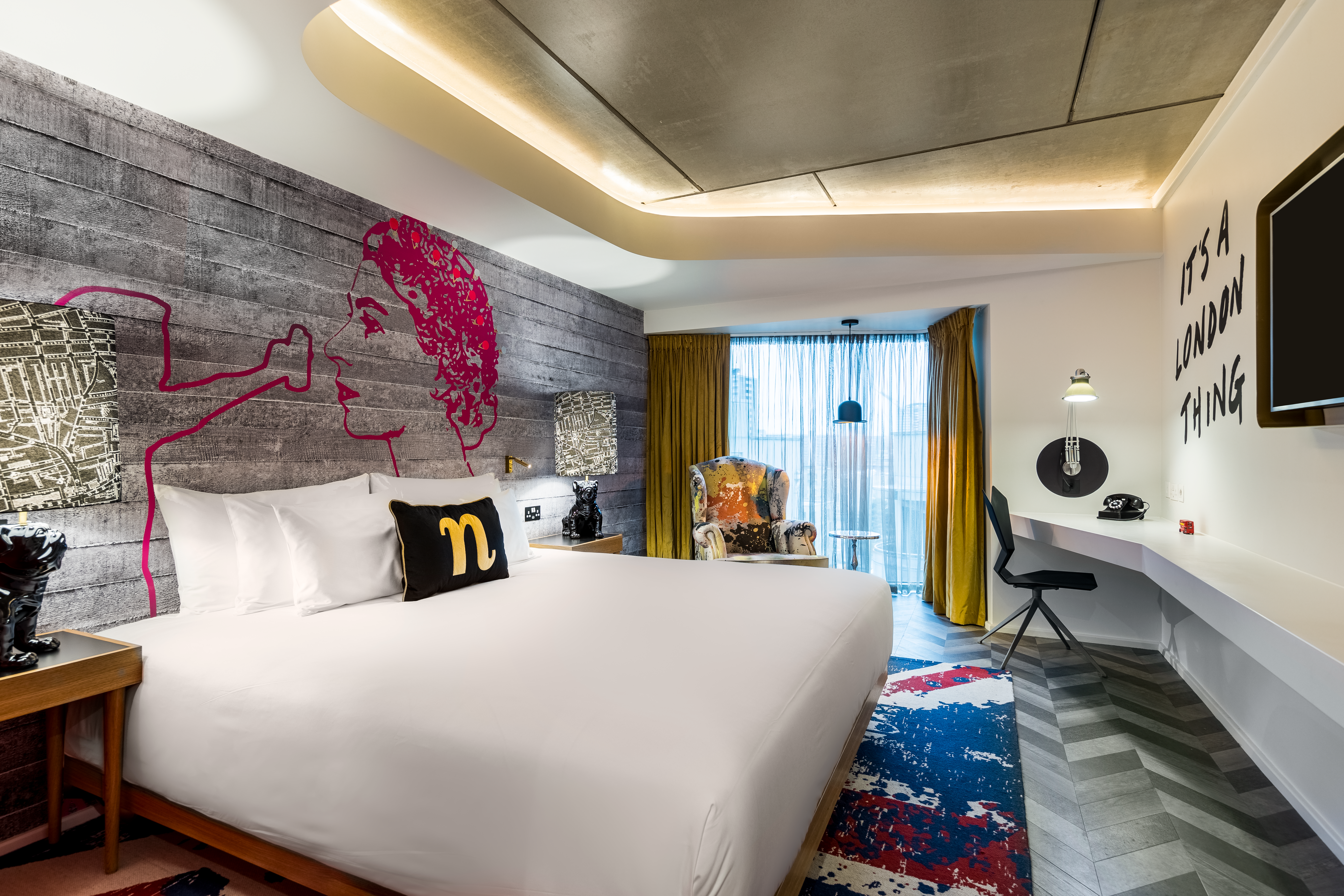 British motifs are splashed across the rooms at nhow