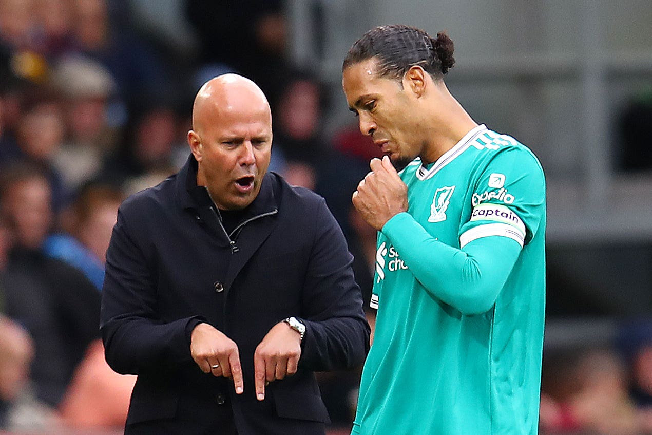Virgil van Dijk (right) has faith in Liverpool boss Arne Slot (Tim Markland/PA)