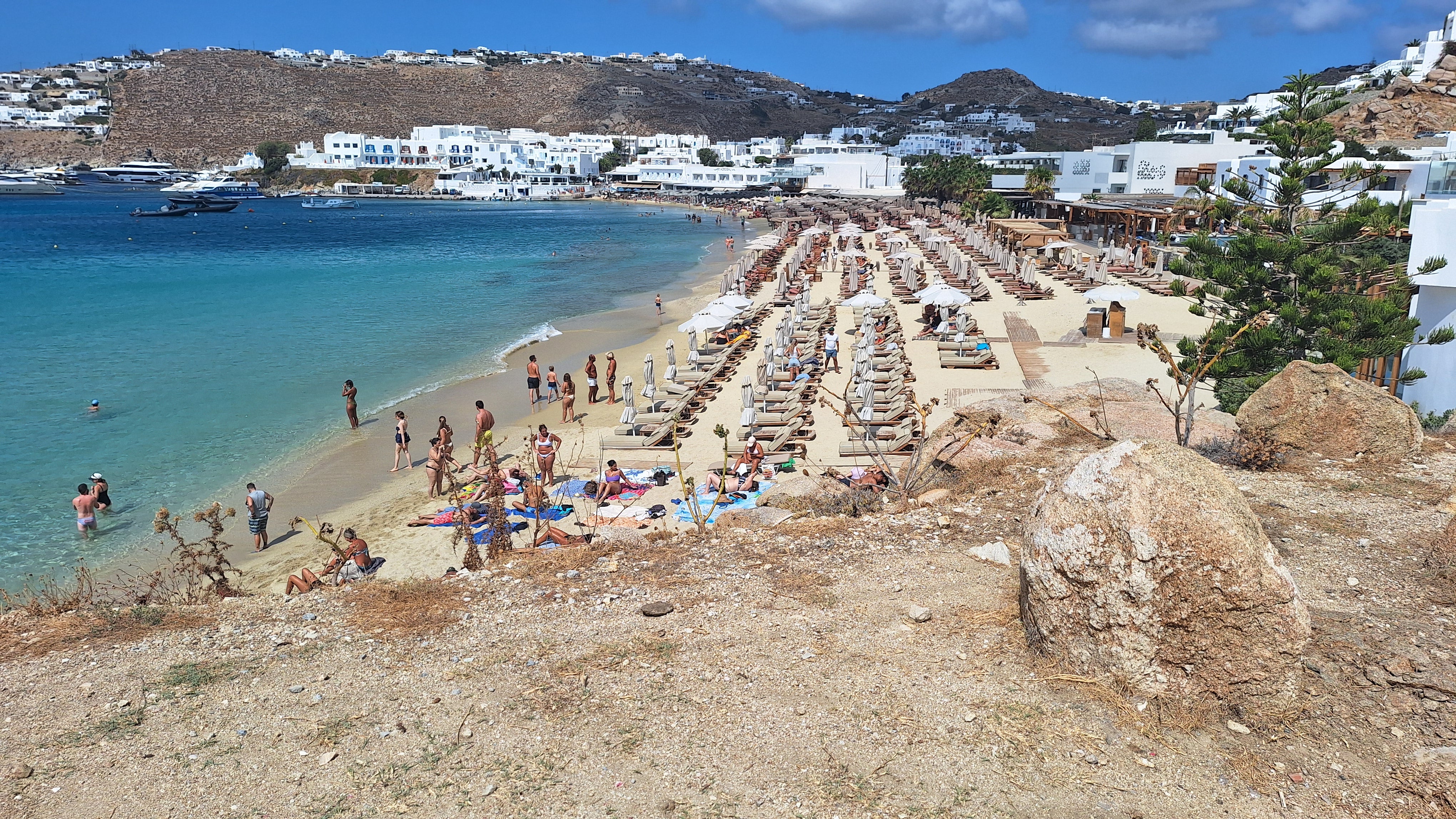 Customers can order food to their sunbed from DK Oyster