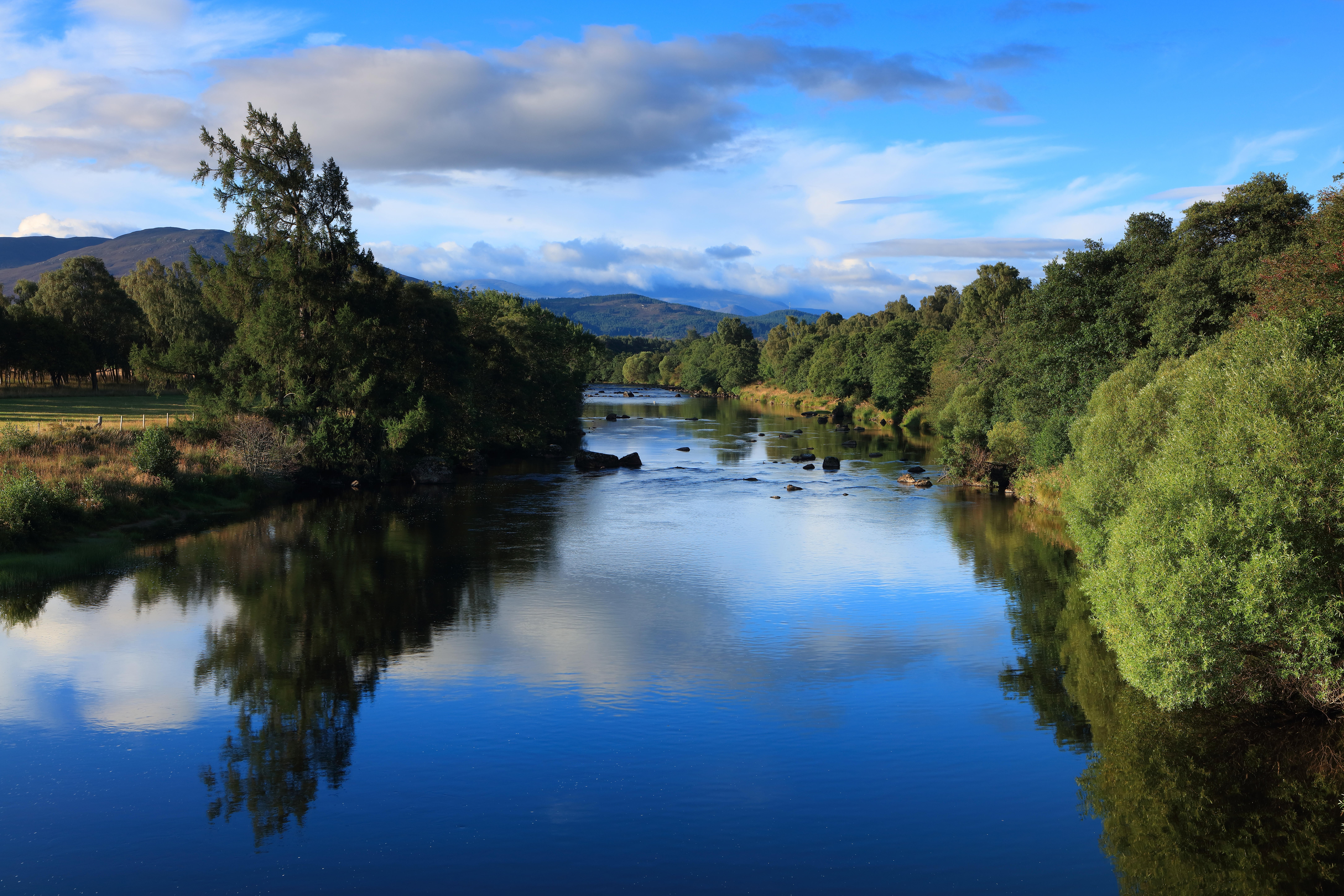 Enjoy views of the River Spey and Cairngorms between cosy pints