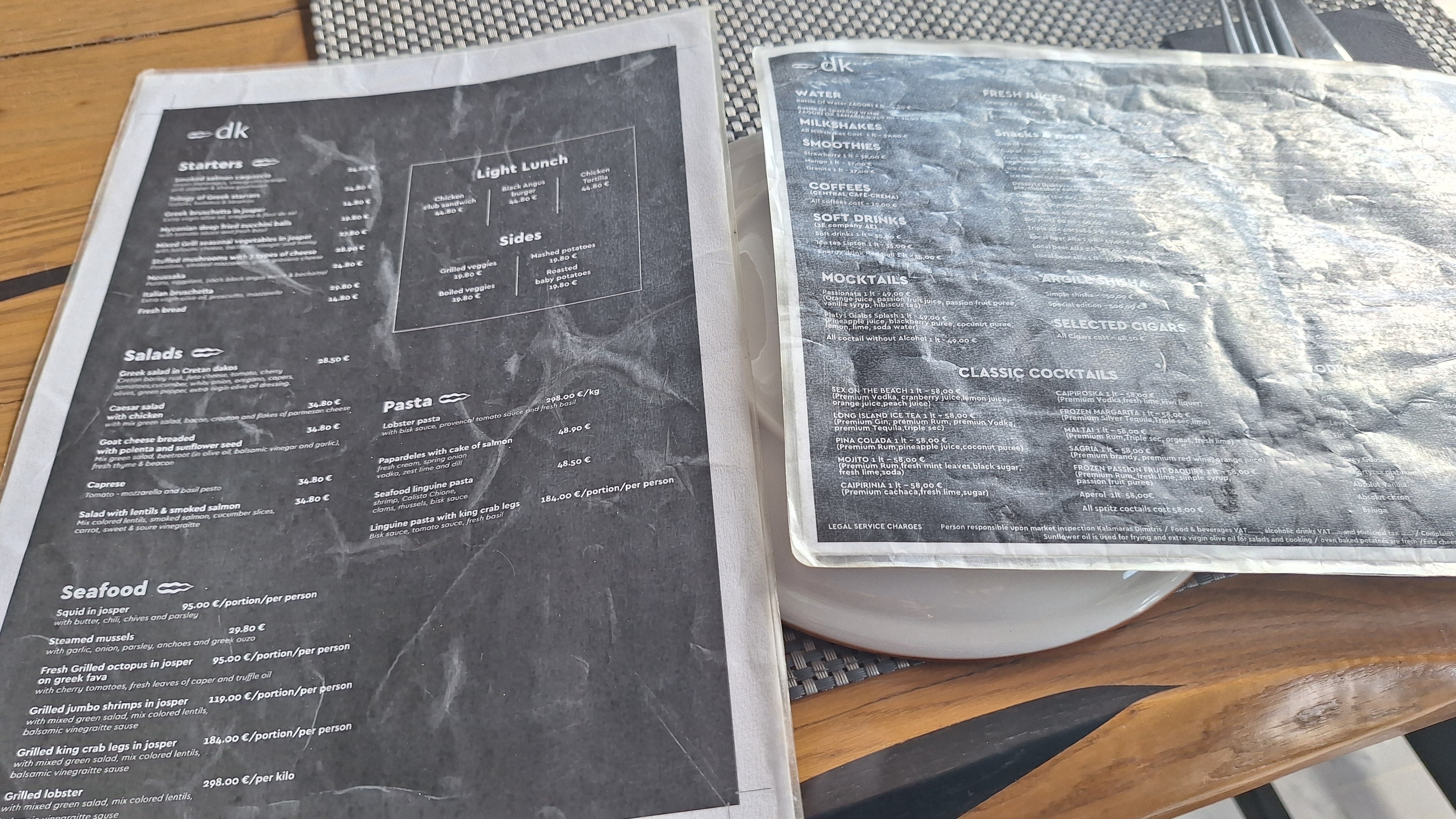 Not as cheap as chips: a portion of fries will set you back €19 (£16)