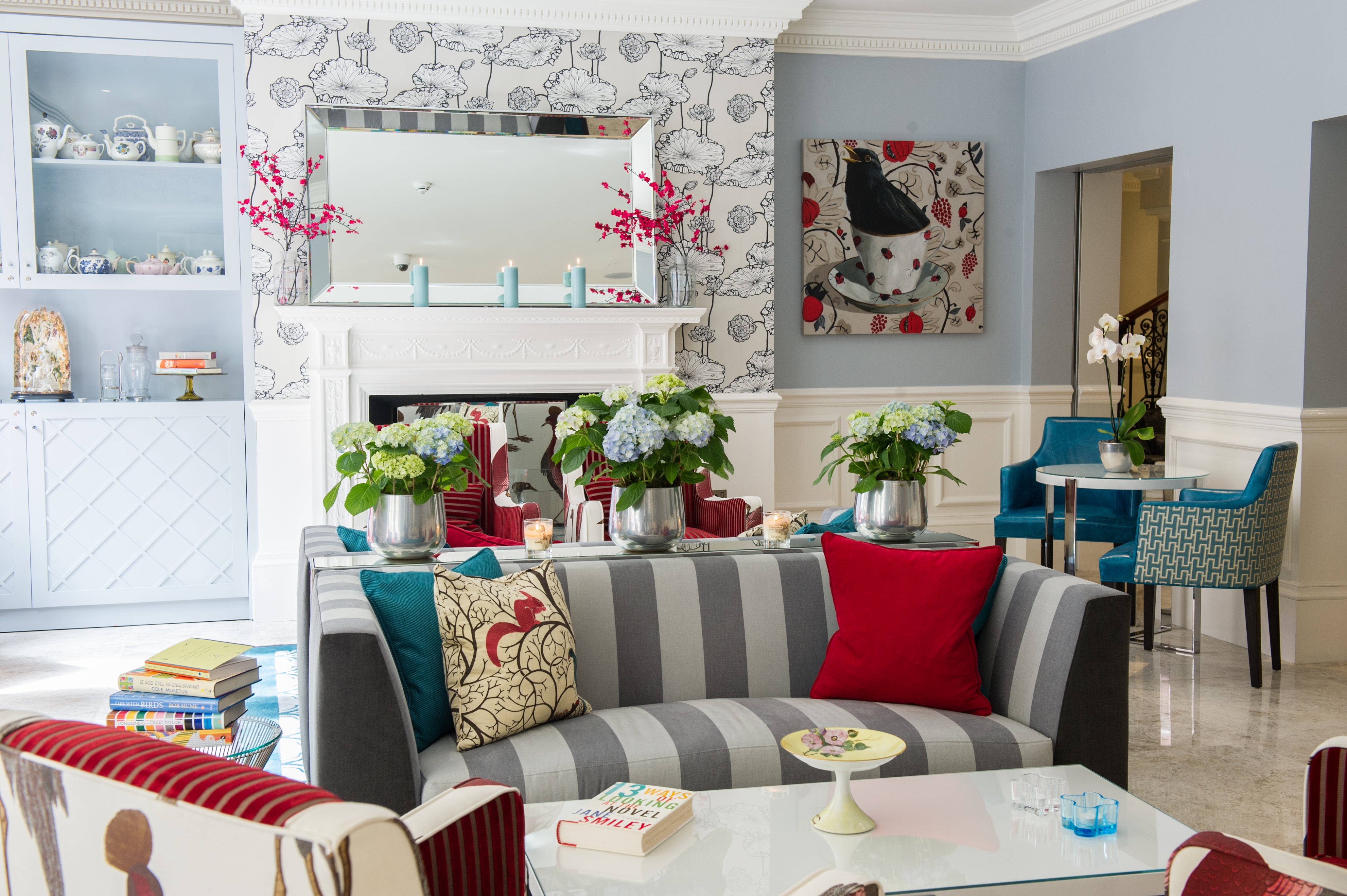 Bright and bold interiors can be found inside the Ampersand, London, with rooms inspired by the disciplines of the city’s museums