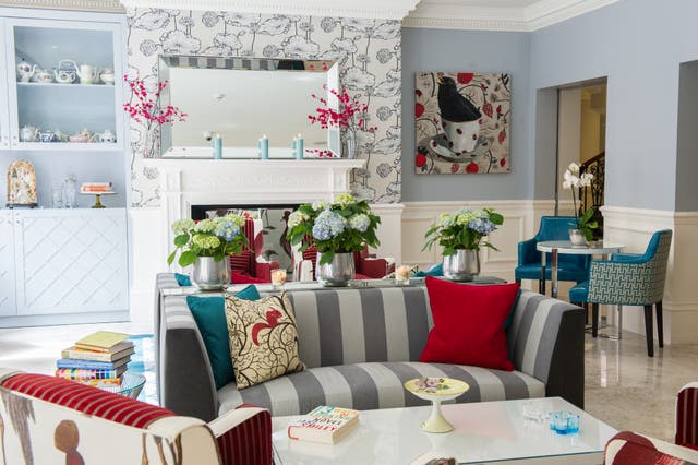 <p>Bright and bold interiors can be found inside the Ampersand, London, with rooms inspired by the disciplines of the city’s museums</p>