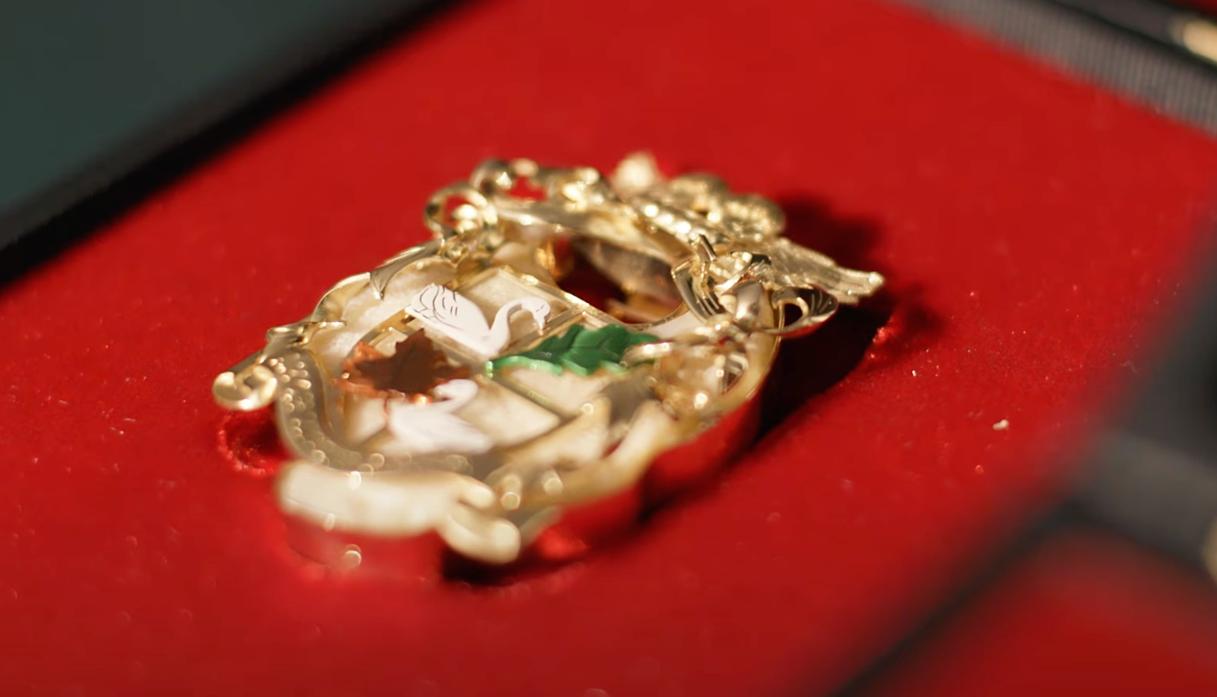 Elton John's brooch made of his left kneecap