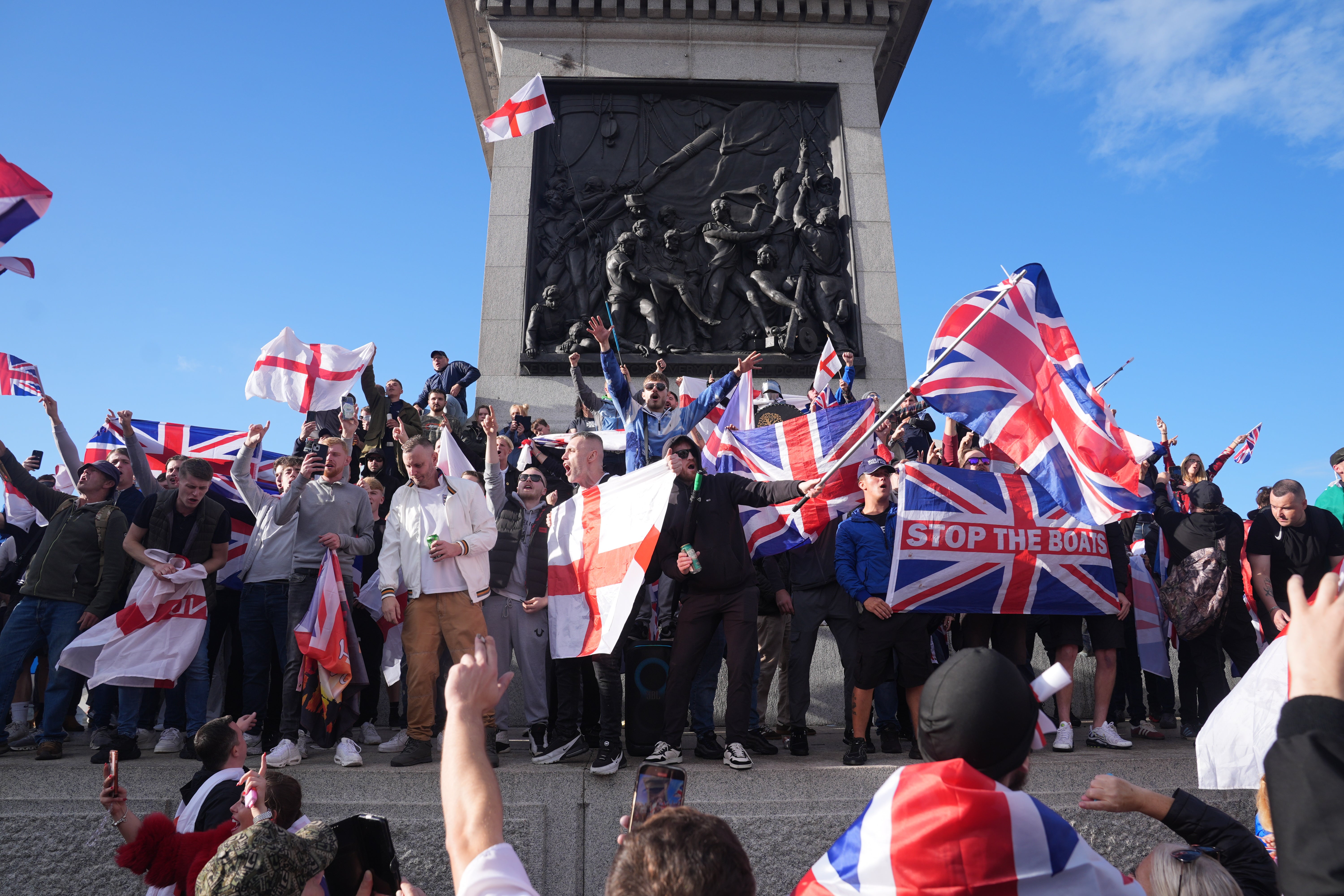 The number of marchers seemed to surprise both the organisers and the police, with up to 150,000 people in attendance