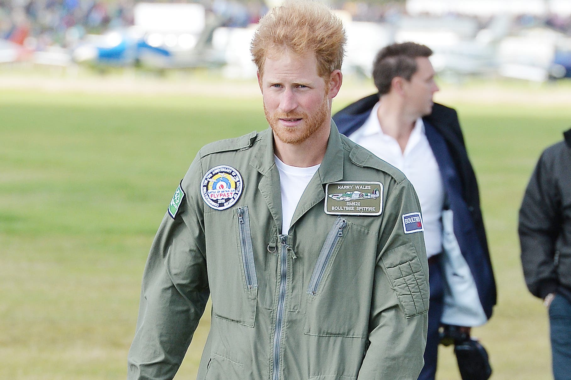 Prince Harry at Battle of Britain commemorations in 2015